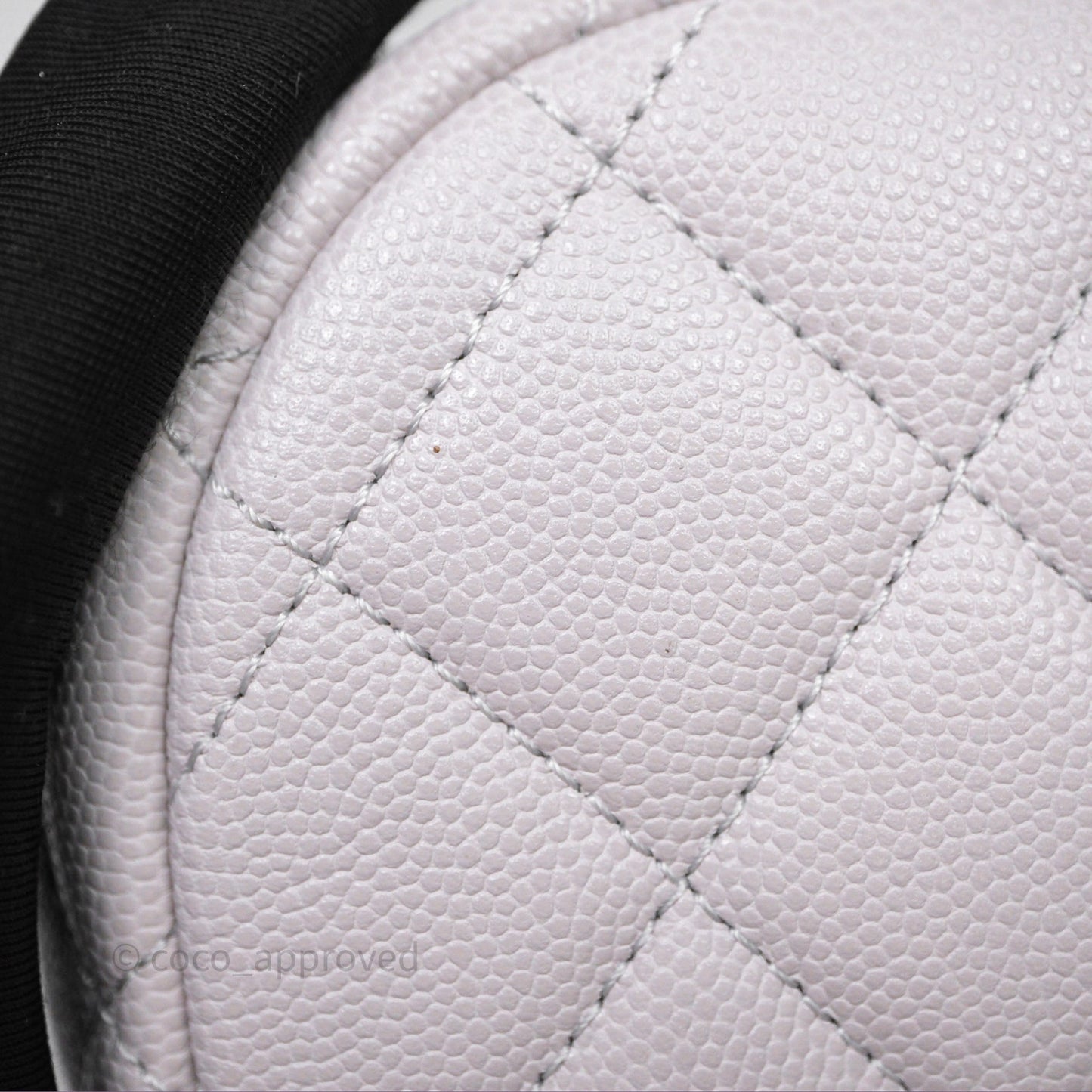 Chanel Mini Urban Spirit Backpack Pale Gray Caviar Gold Hardware