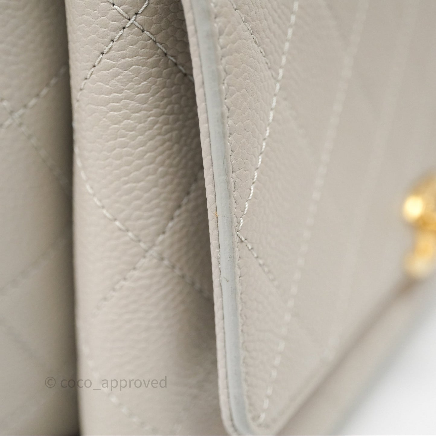 Chanel Chic Affinity Small Grained Calfskin Grey Gold Hardware