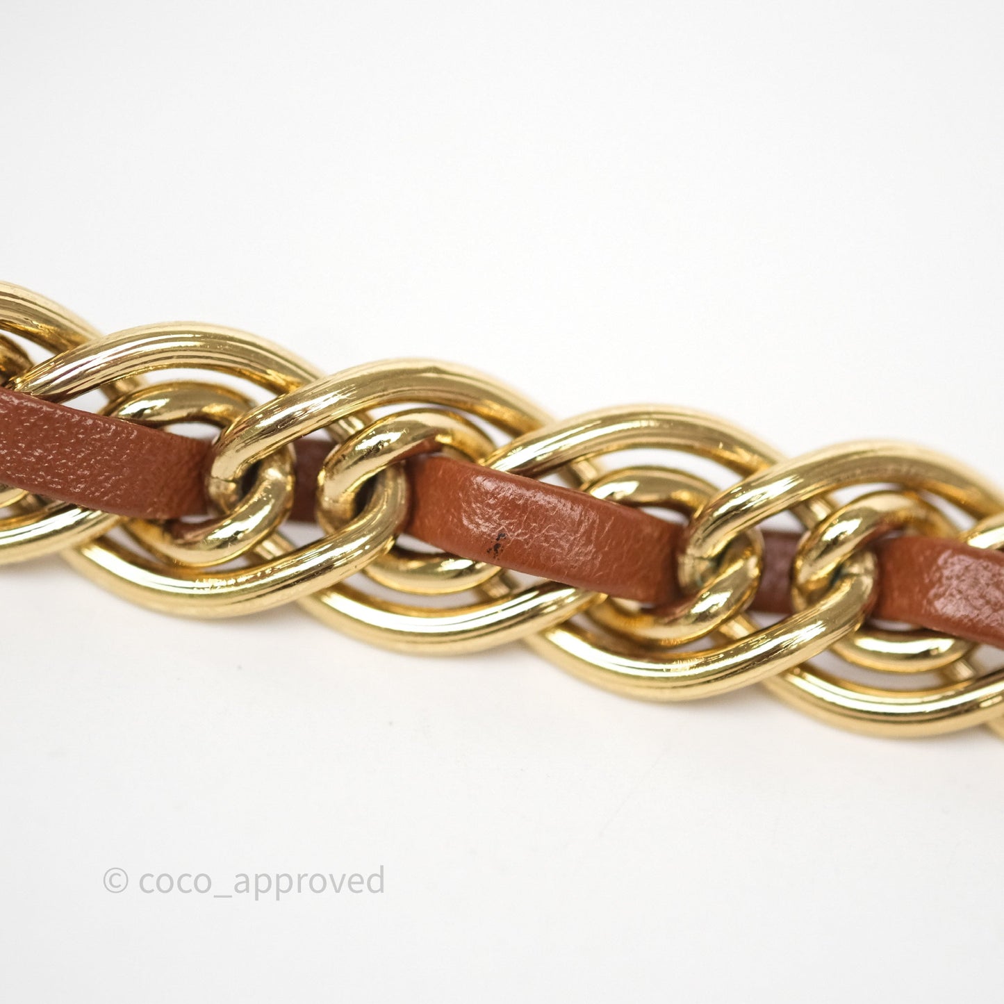 Chanel Top Handle Mini WOC Phone Holder with Chain Dark Caramel Lambskin Gold Hardware