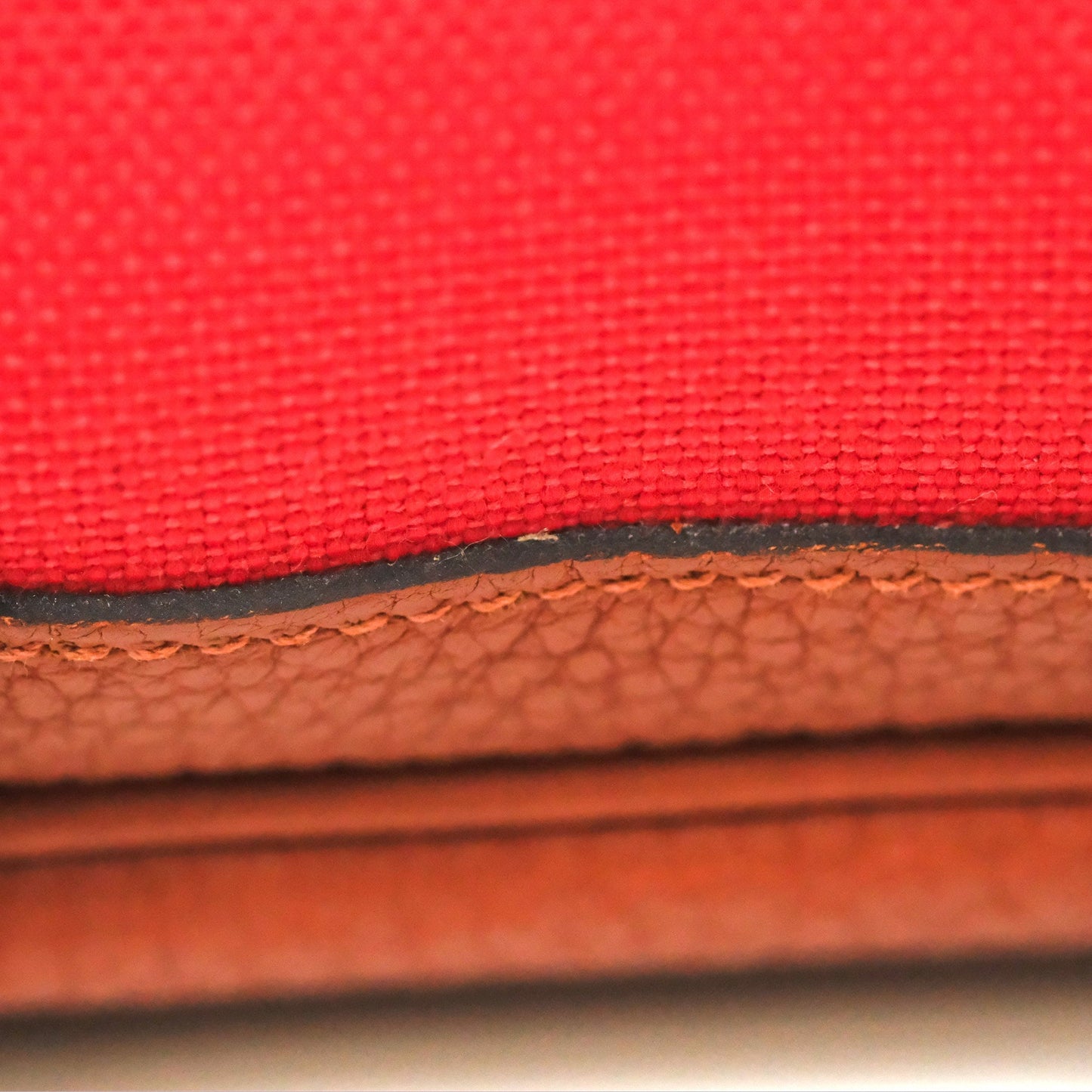 Hermès Garden Party 36 Red Clemence Canvas
