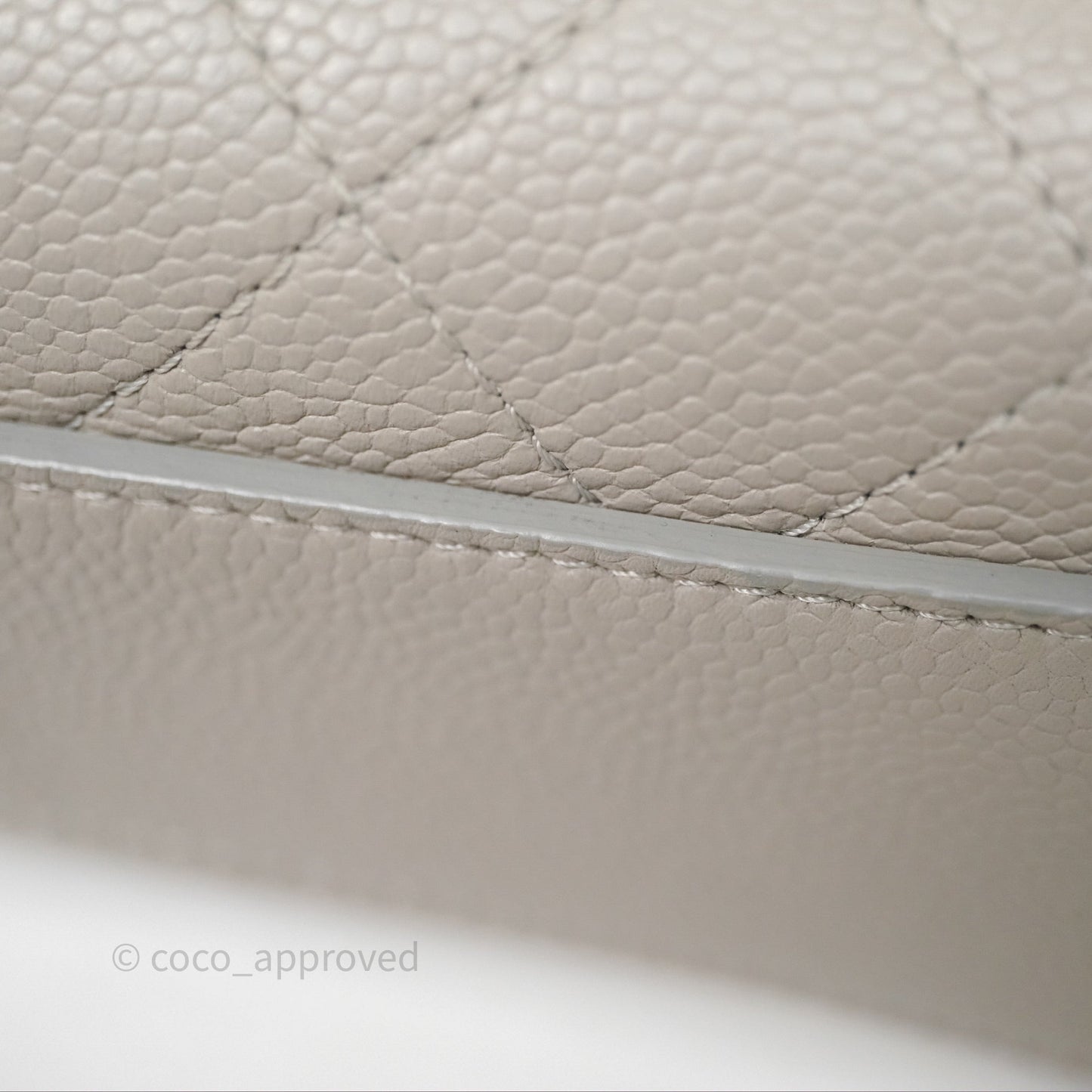 Chanel Chic Affinity Small Grained Calfskin Grey Gold Hardware