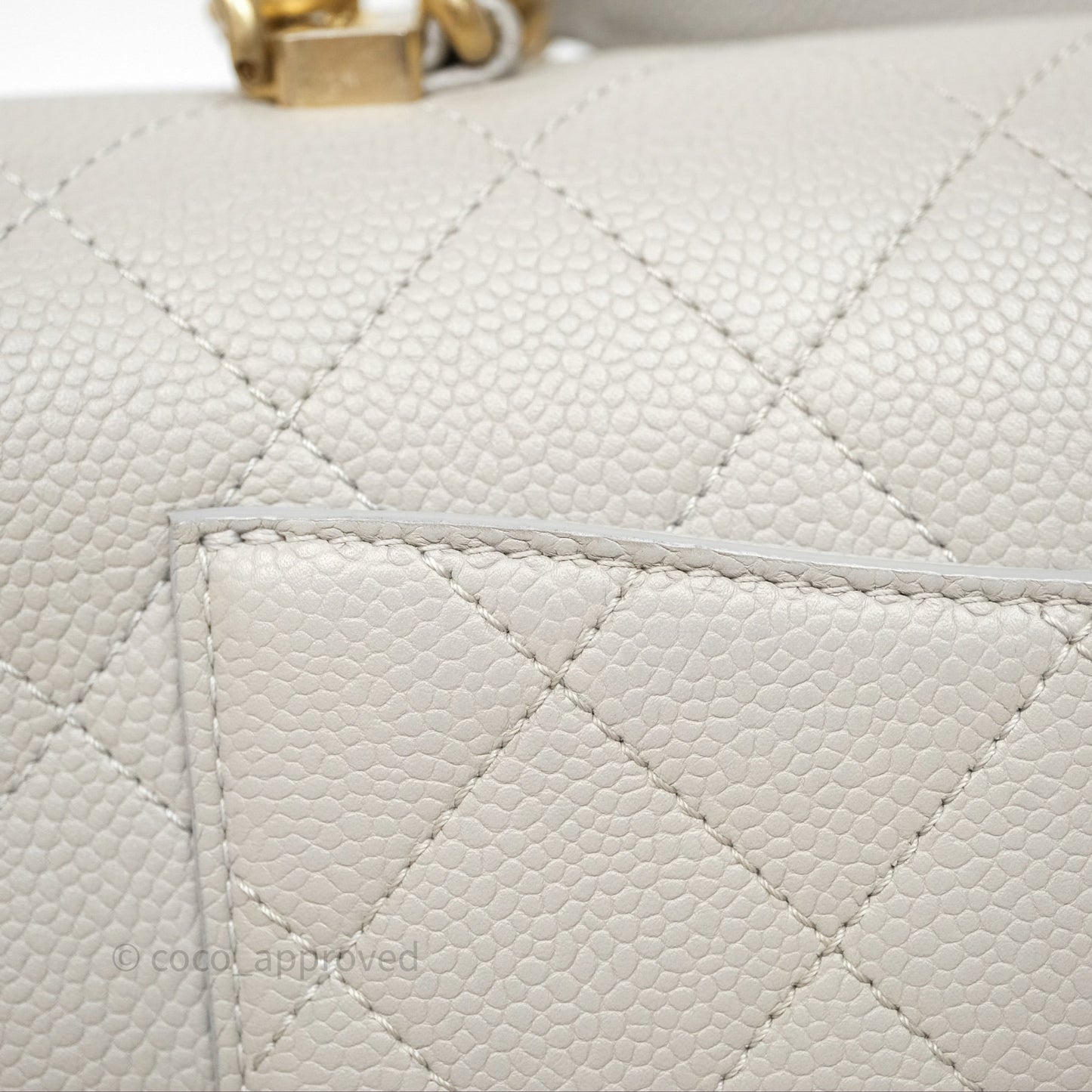 Chanel Chic Affinity Small Grained Calfskin Grey Gold Hardware