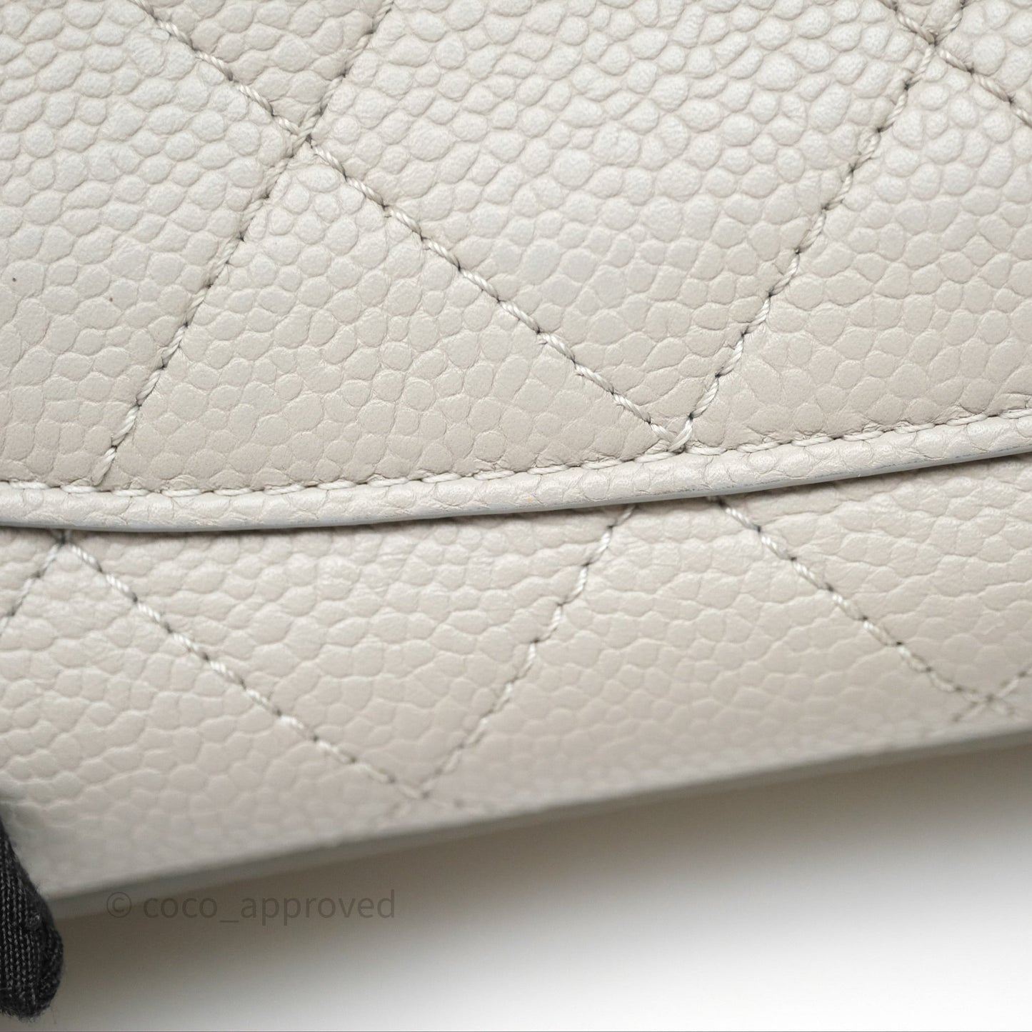 Chanel Chic Affinity Small Grained Calfskin Grey Gold Hardware