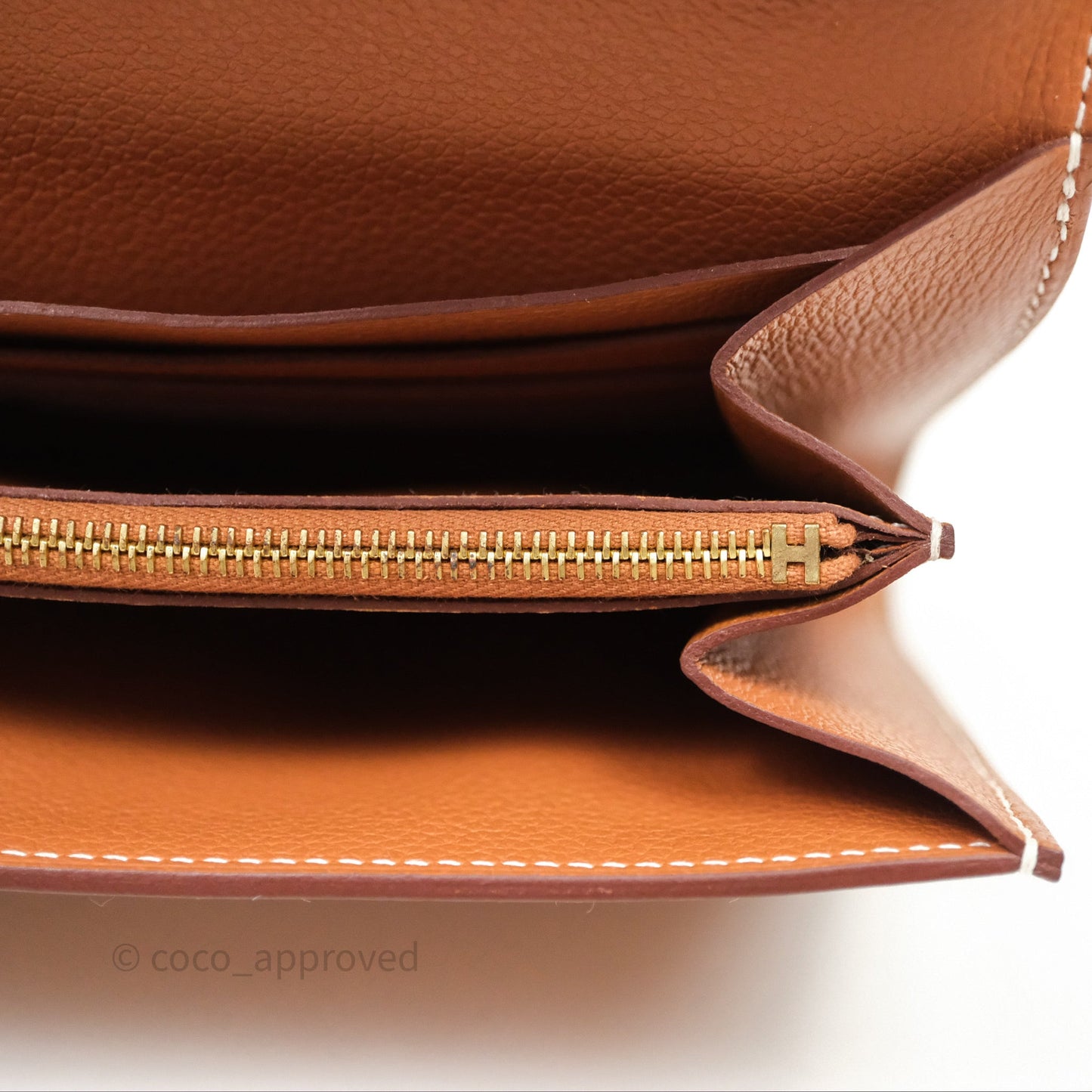 Hermès Constance Long To Go Wallet Gold 37 Evercolor Gold Hardware