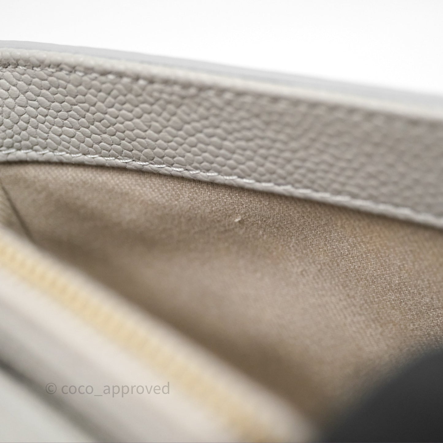 Chanel Chic Affinity Small Grained Calfskin Grey Gold Hardware