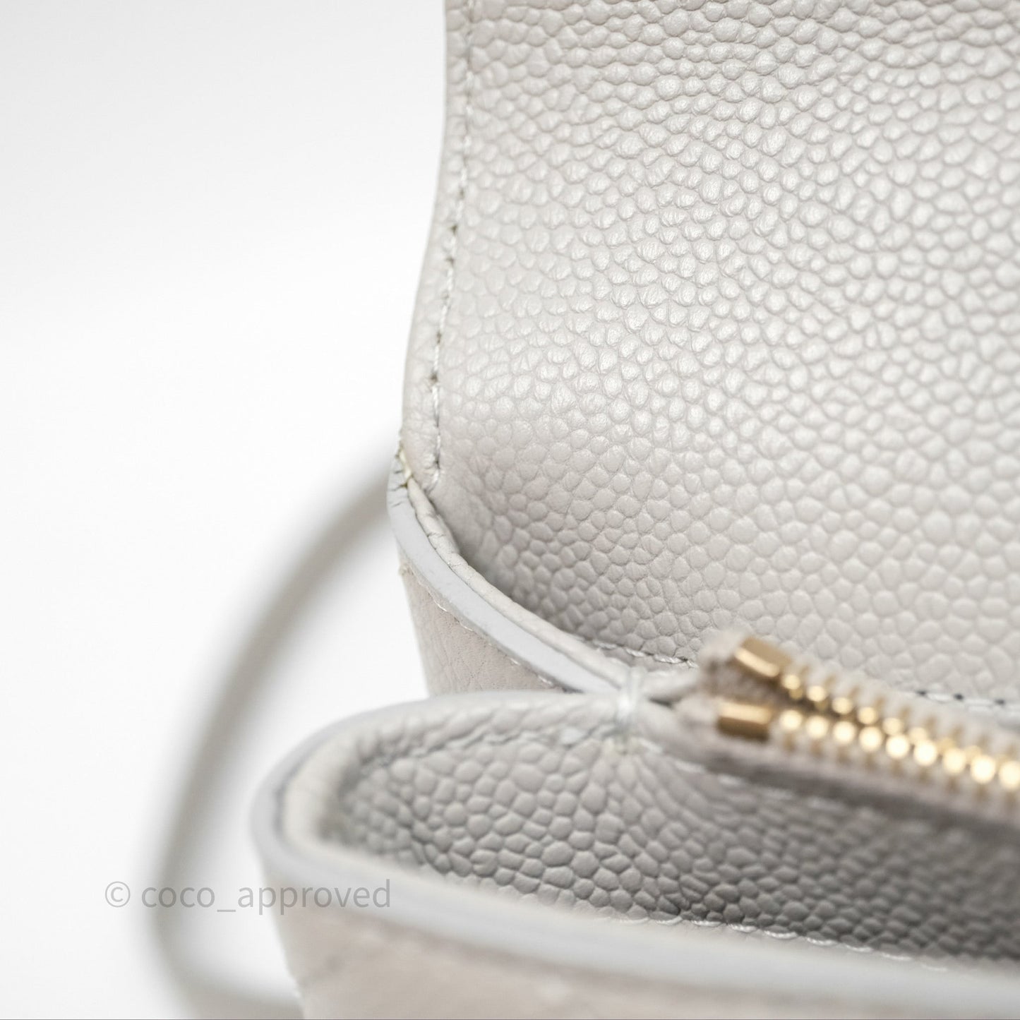 Chanel Chic Affinity Small Grained Calfskin Grey Gold Hardware