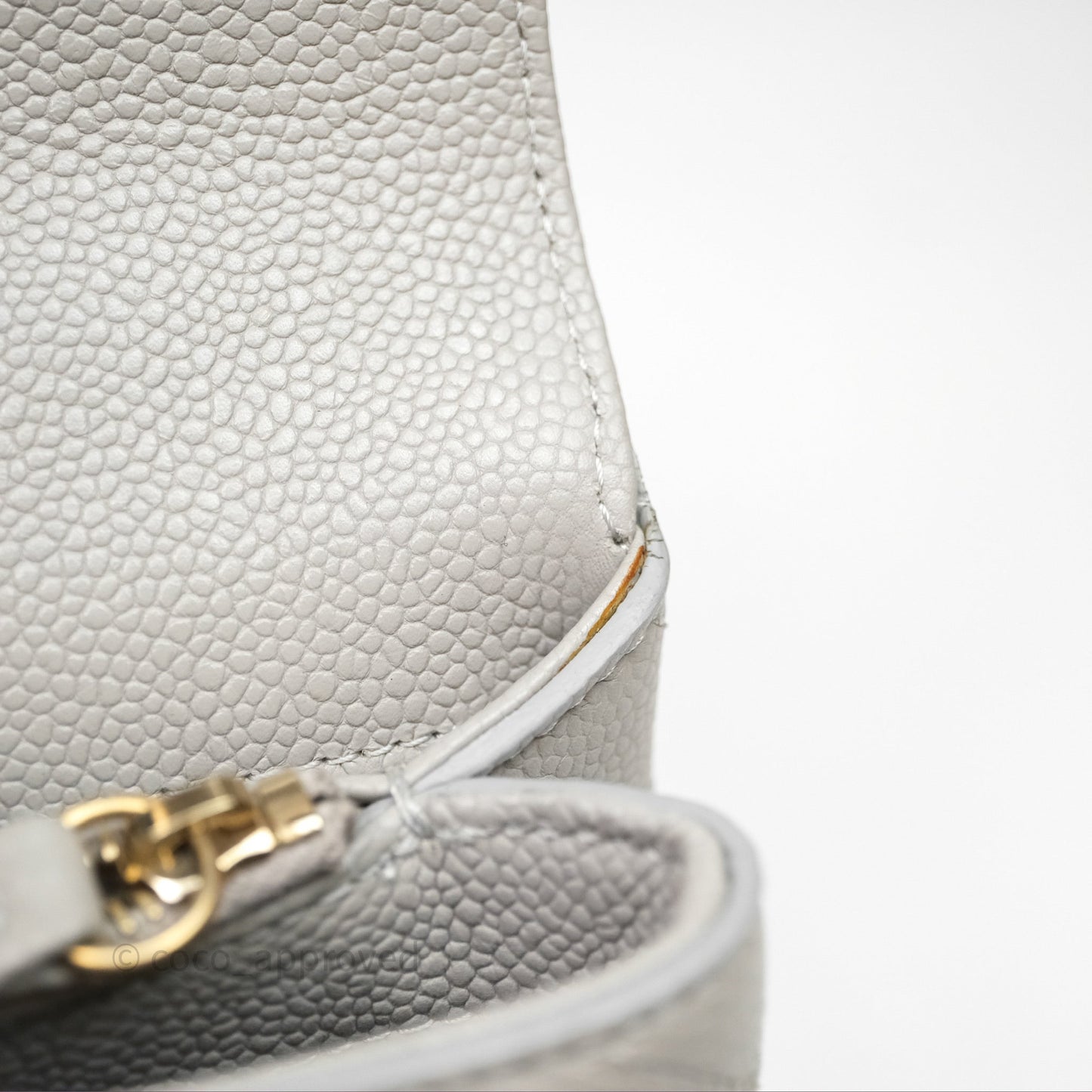 Chanel Chic Affinity Small Grained Calfskin Grey Gold Hardware