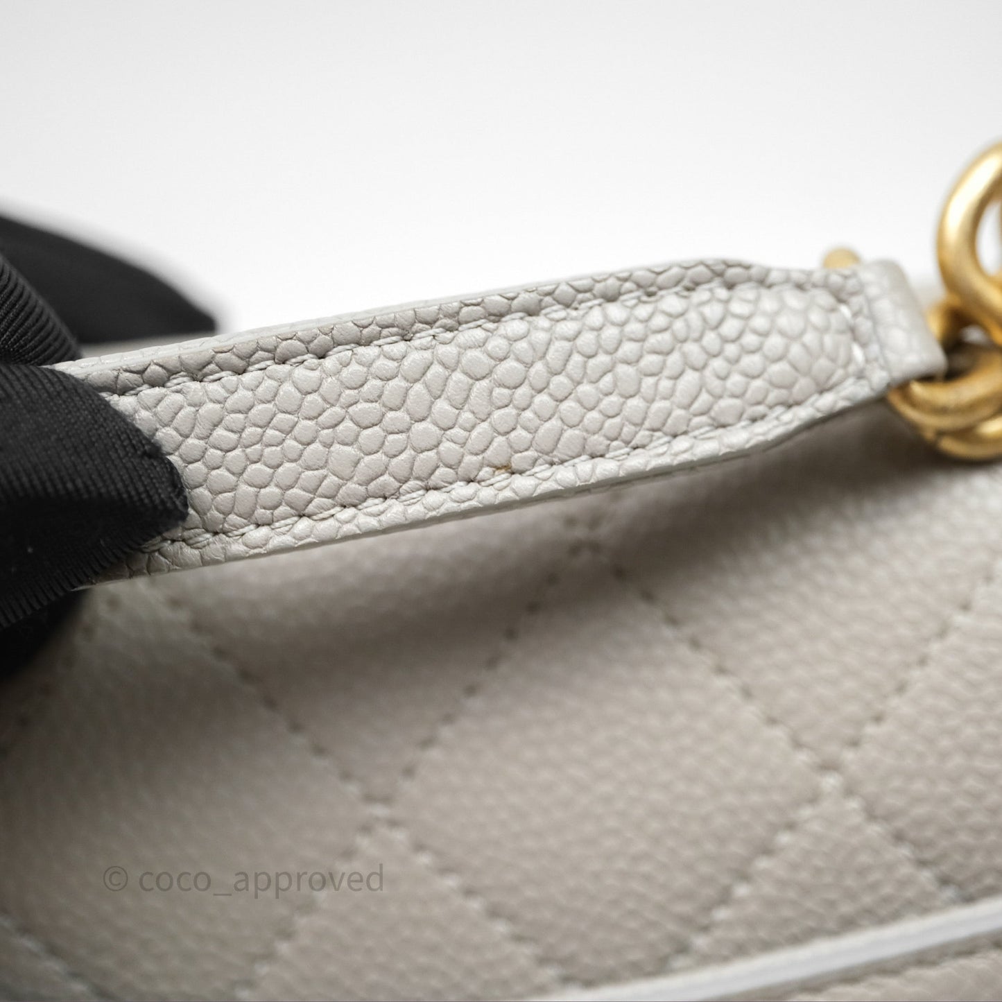 Chanel Chic Affinity Small Grained Calfskin Grey Gold Hardware