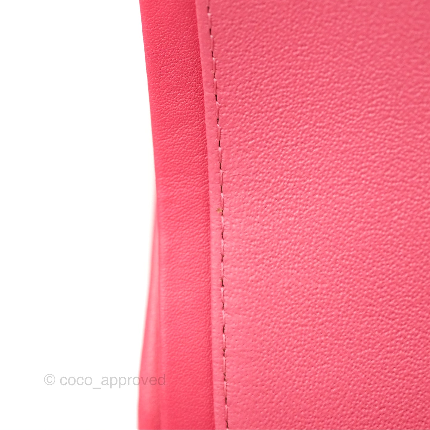 Chanel Jumbo Double Flap Coral Pink Patent Silver Hardware⁣⁣