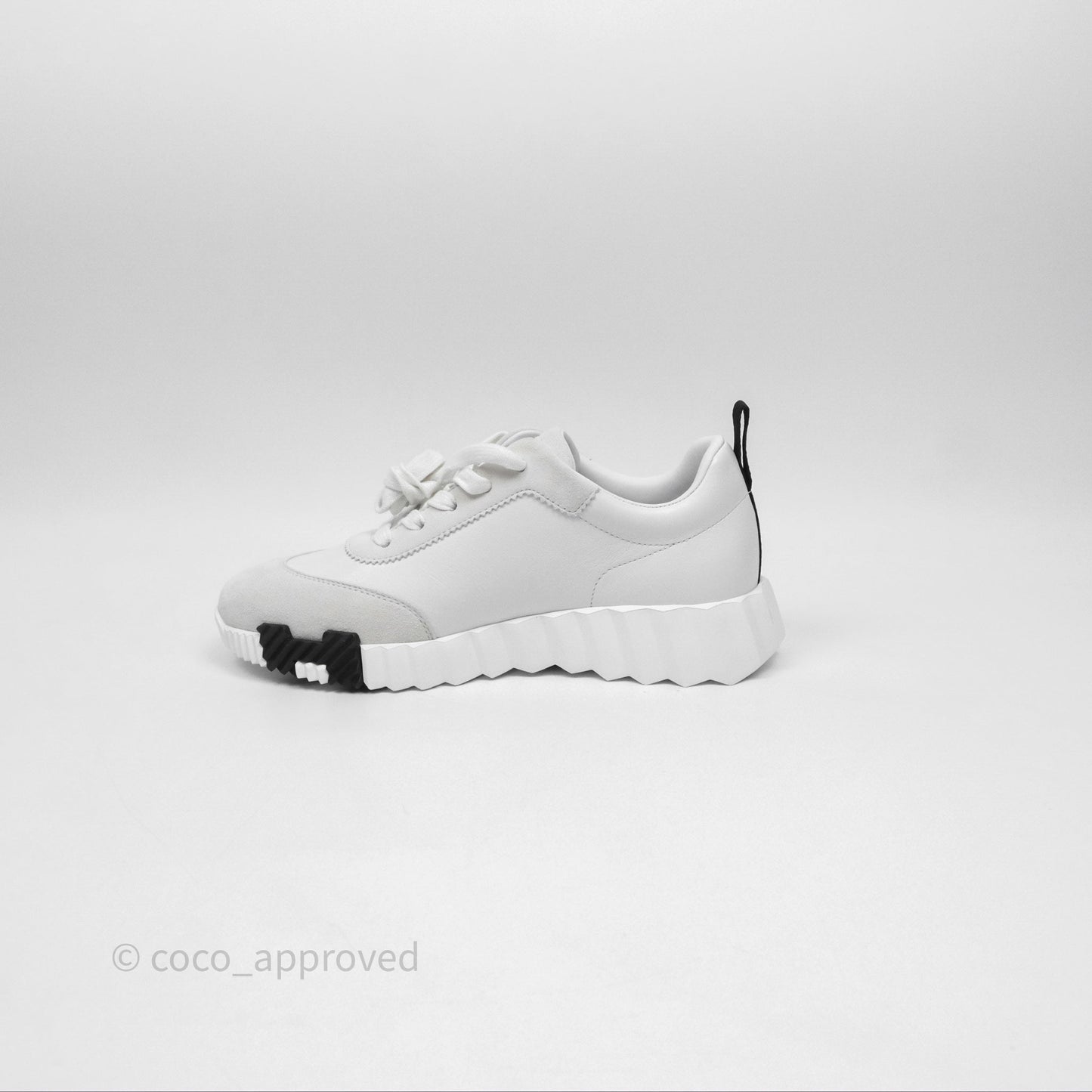 Hermès Femme Bouncing Sneaker Blanc White/Black Size 35.5