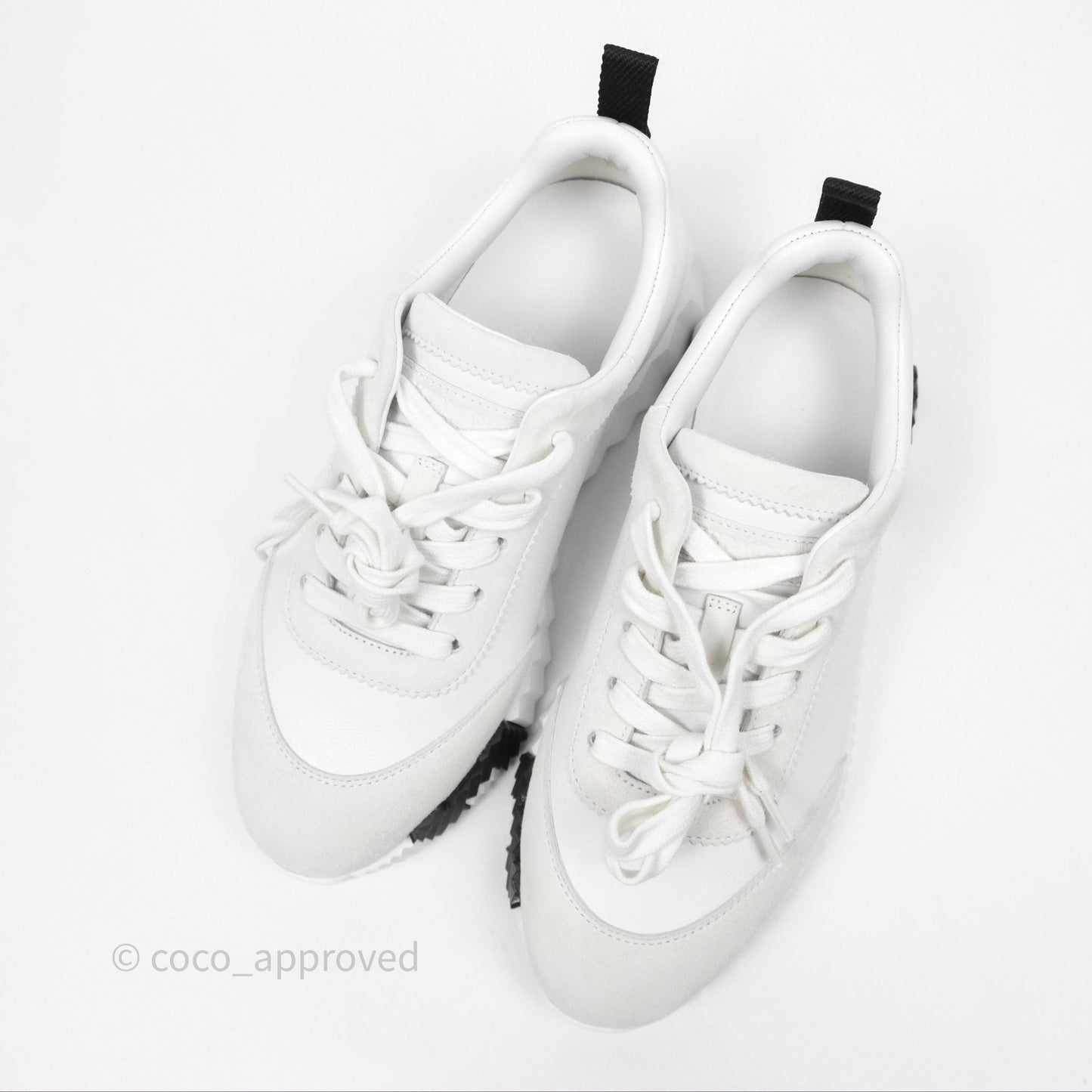 Hermès Femme Bouncing Sneaker Blanc White/Black Size 35.5