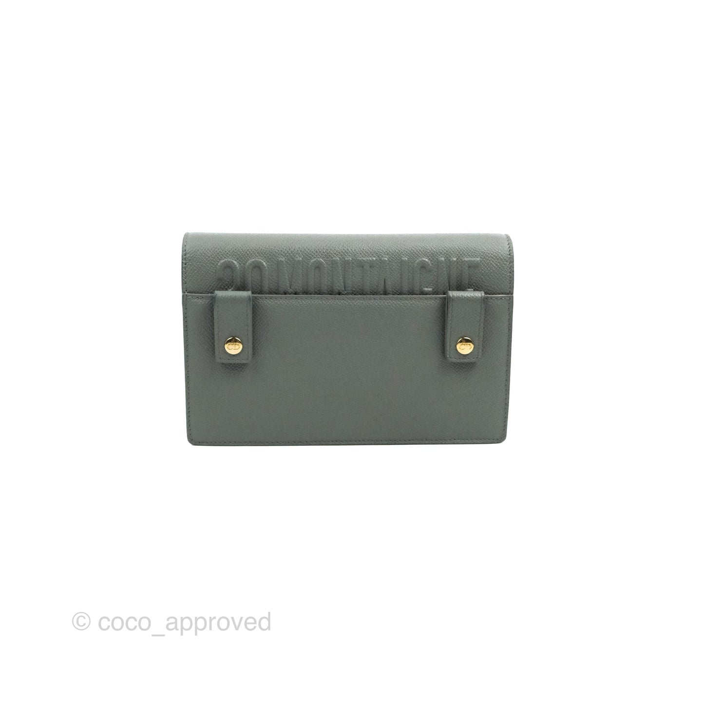 Dior 2-in-1 30 Montaigne Pouch Grey Grained Calfskin