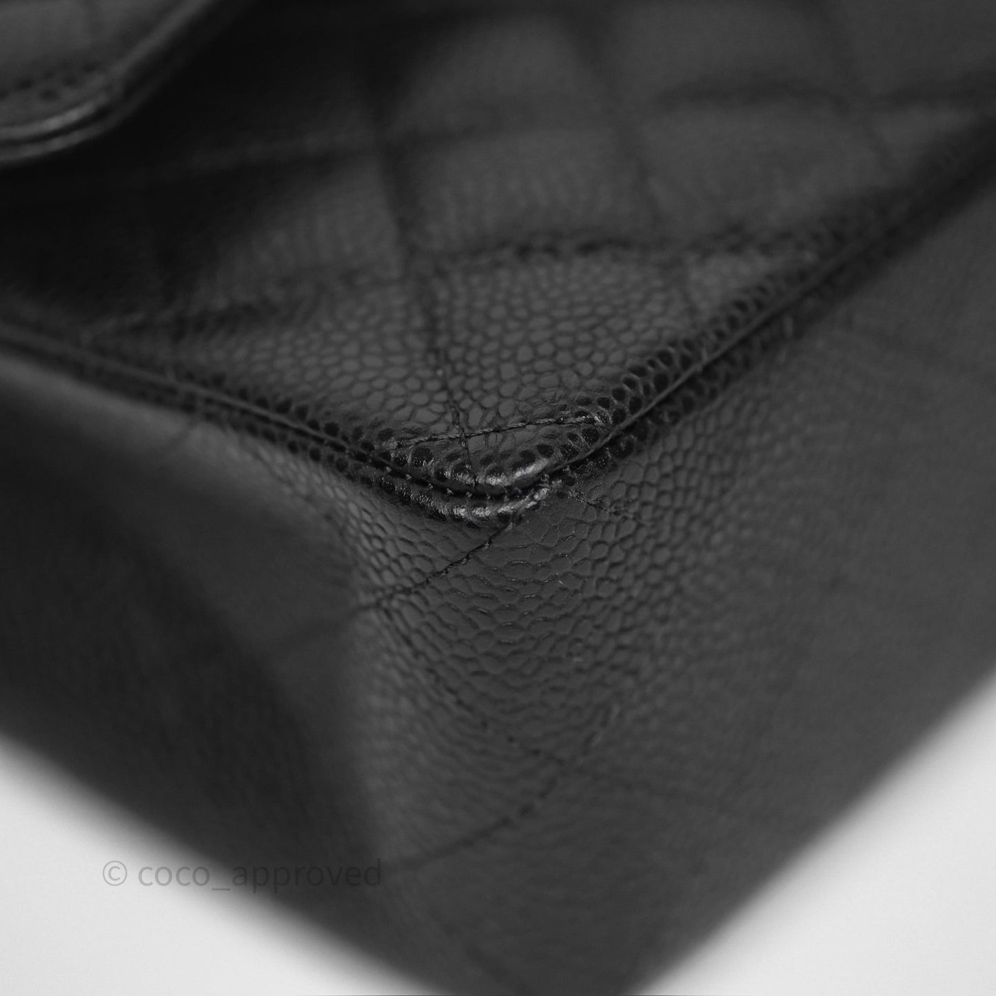 Chanel Small Classic Flap Quilted Black Caviar Gold Hardware