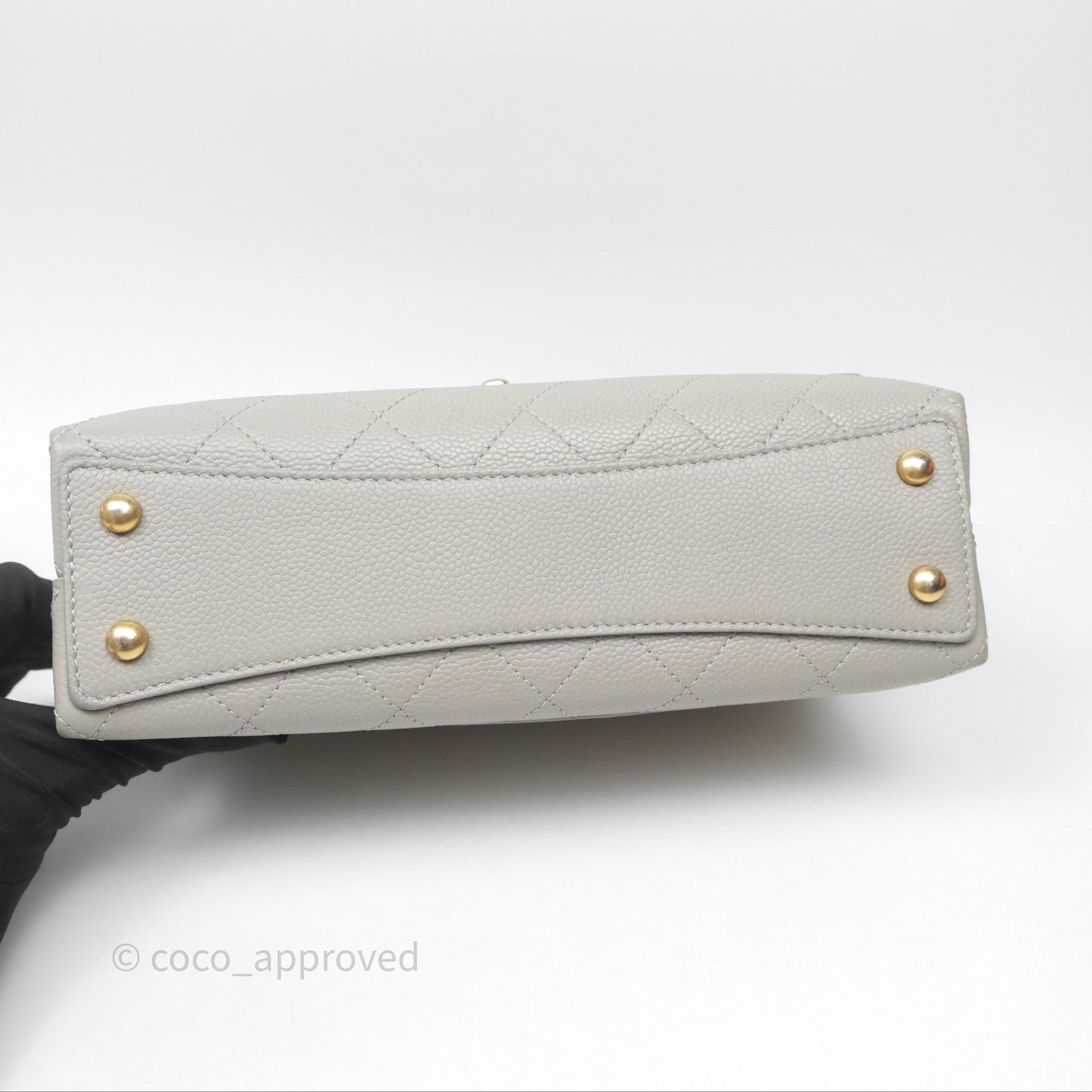 Chanel Chic Affinity Small Grained Calfskin Grey Gold Hardware