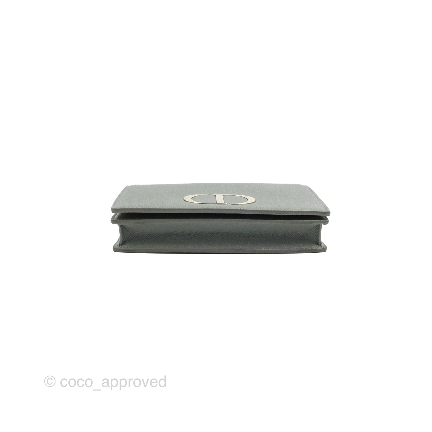 Dior 2-in-1 30 Montaigne Pouch Grey Grained Calfskin