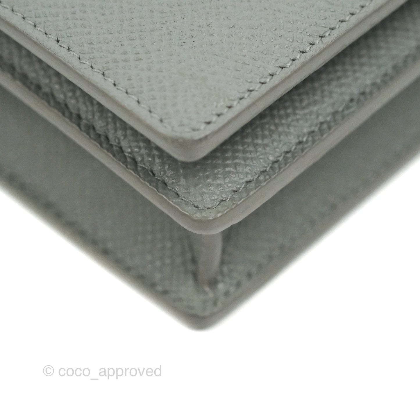 Dior 2-in-1 30 Montaigne Pouch Grey Grained Calfskin