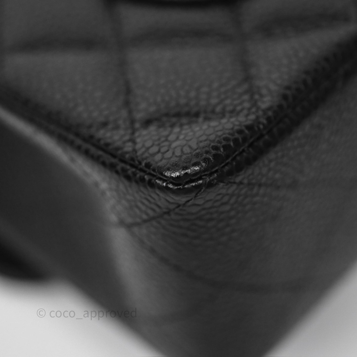 Chanel Small Classic Flap Quilted Black Caviar Gold Hardware
