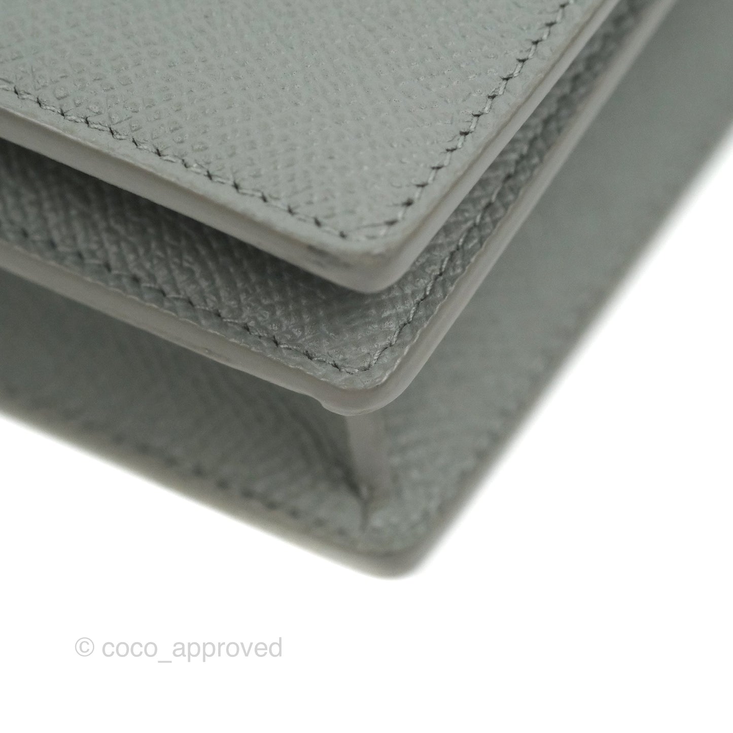 Dior 2-in-1 30 Montaigne Pouch Grey Grained Calfskin