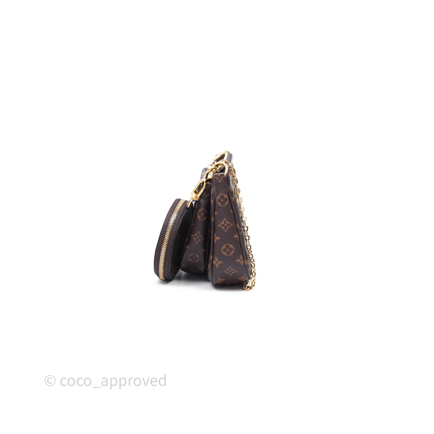 Louis Vuitton Multi Pochette Accessories Khaki Monogram Canvas