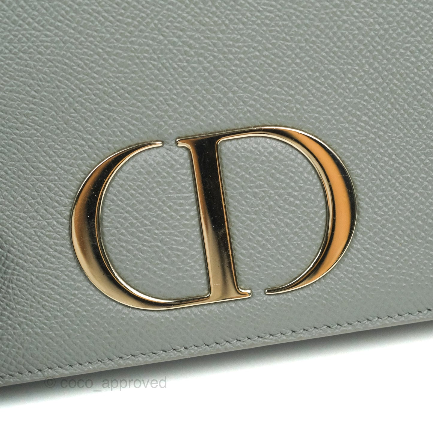 Dior 2-in-1 30 Montaigne Pouch Grey Grained Calfskin