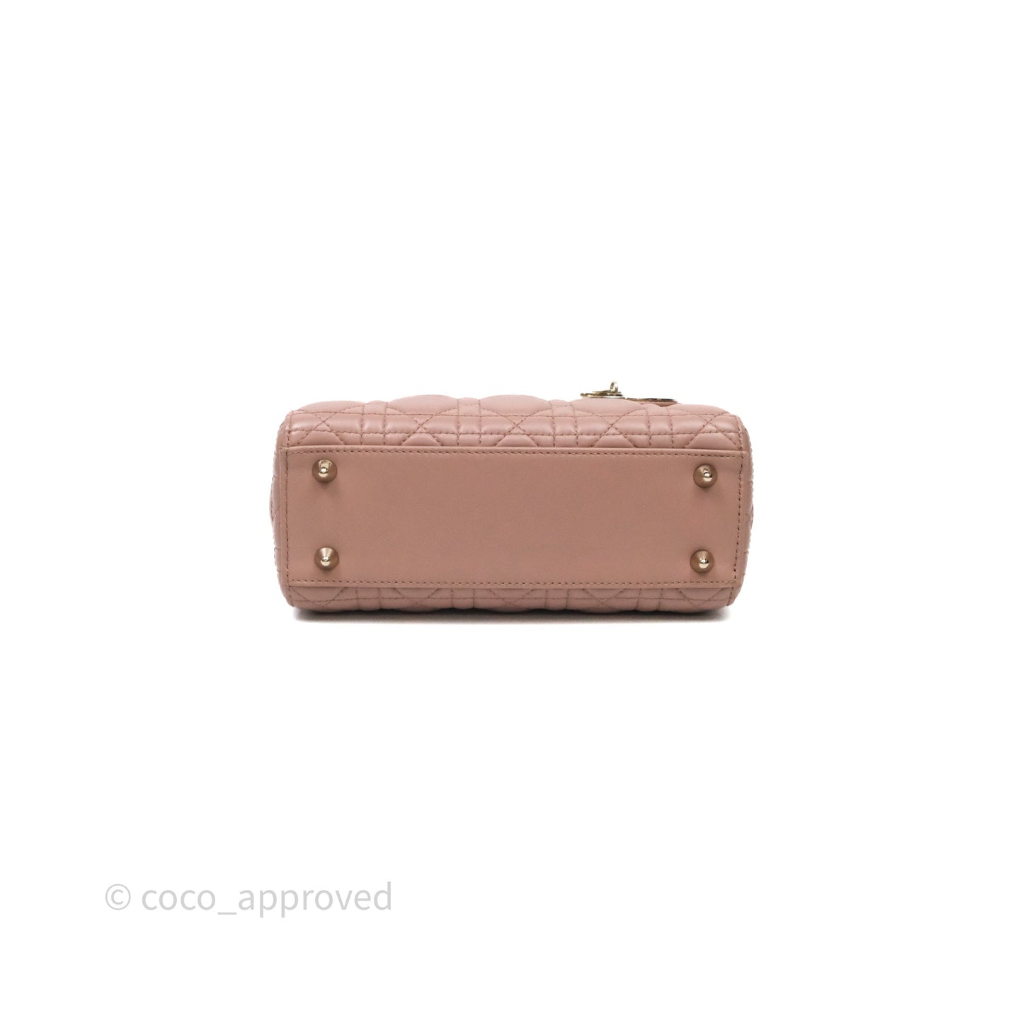 Christian Dior Small Lady Dior Blush Lambskin Gold Hardware
