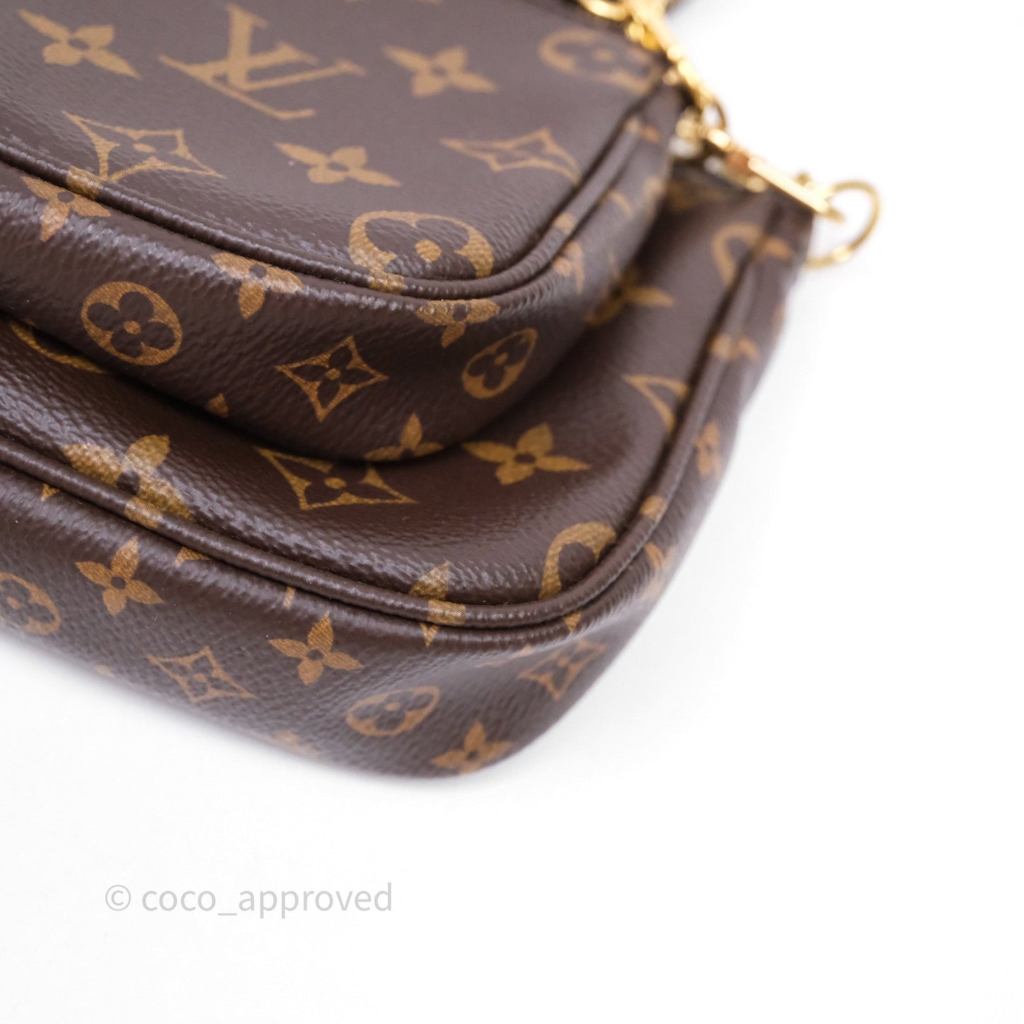 Louis Vuitton Multi Pochette Accessories Khaki Monogram Canvas