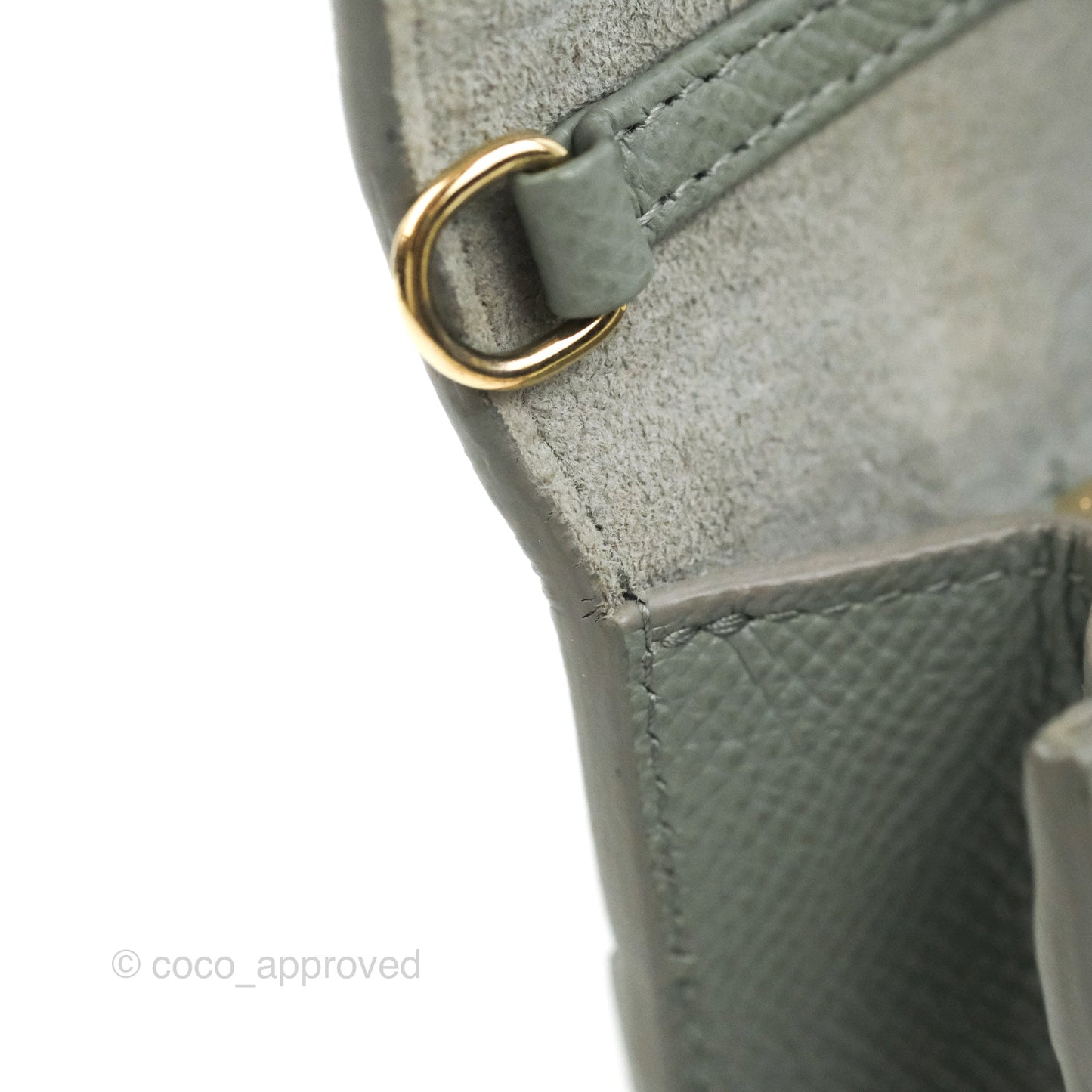 Dior 2-in-1 30 Montaigne Pouch Grey Grained Calfskin
