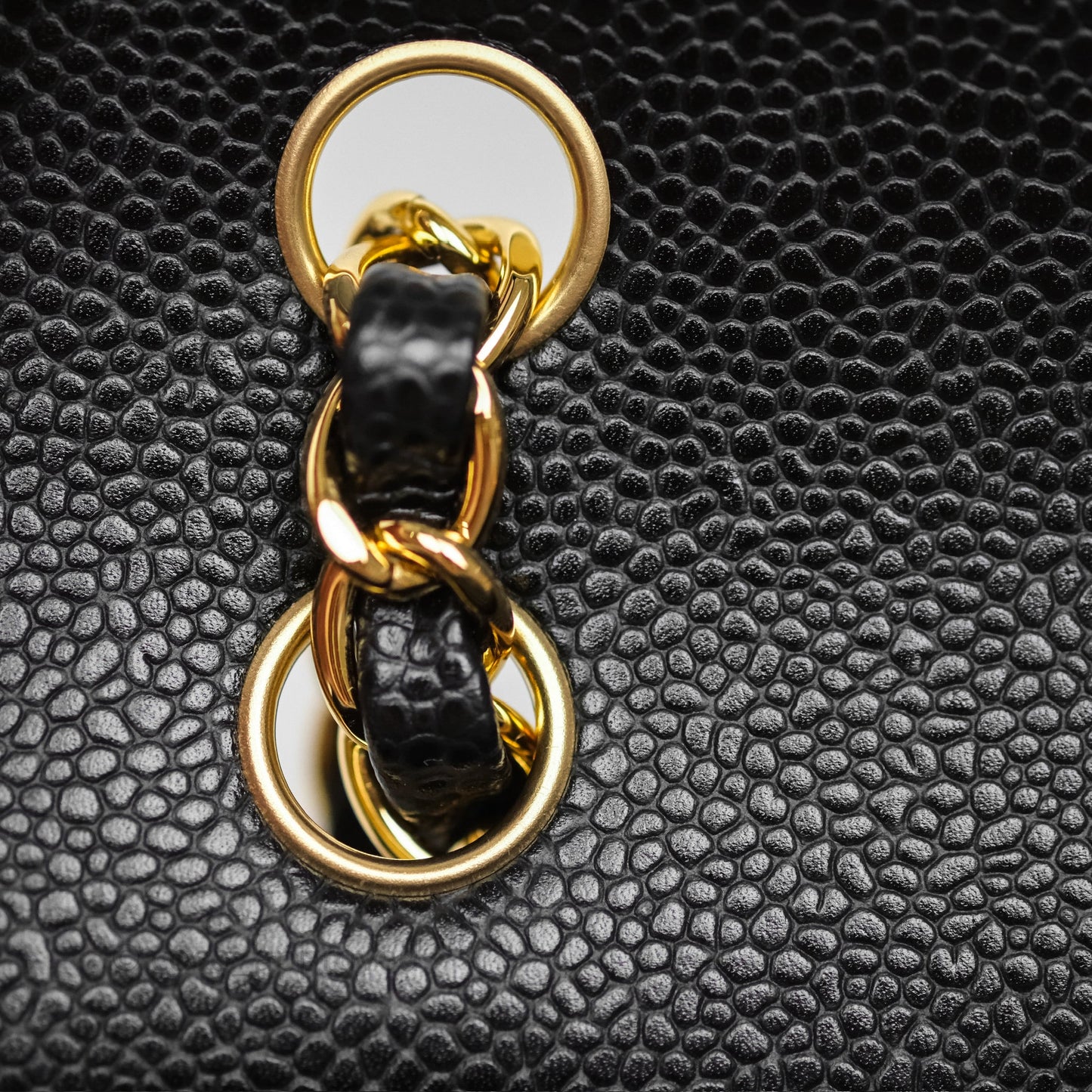 Chanel Small Classic Flap Quilted Black Caviar Gold Hardware