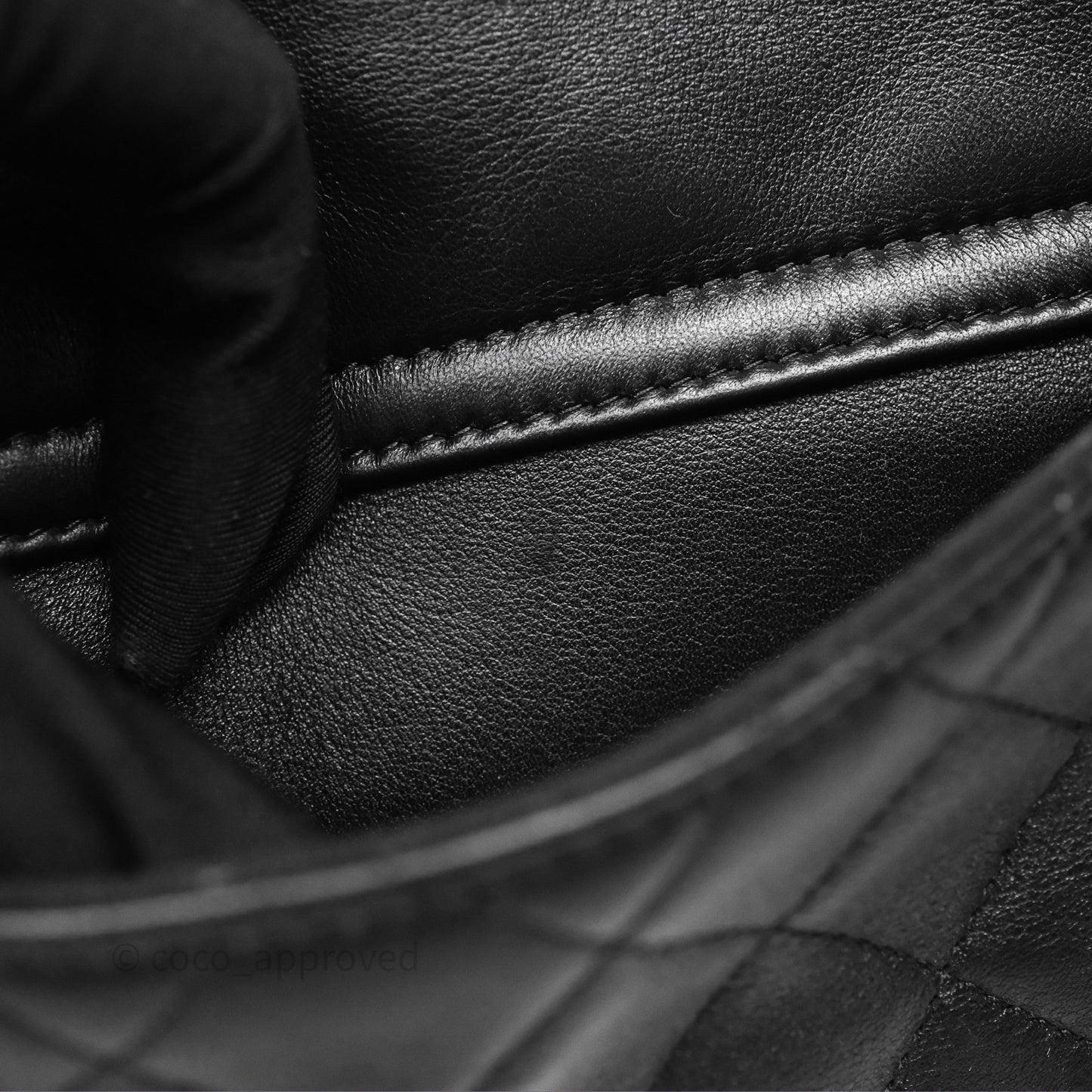 Chanel Quilted Large Duma Drawstring Backpack Black Calfskin