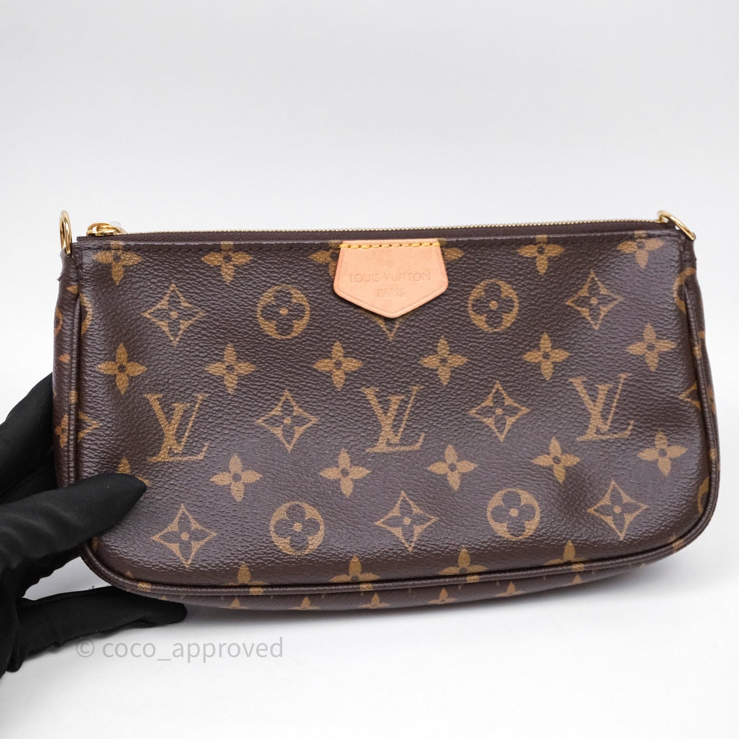 Louis Vuitton Multi Pochette Accessories Khaki Monogram Canvas
