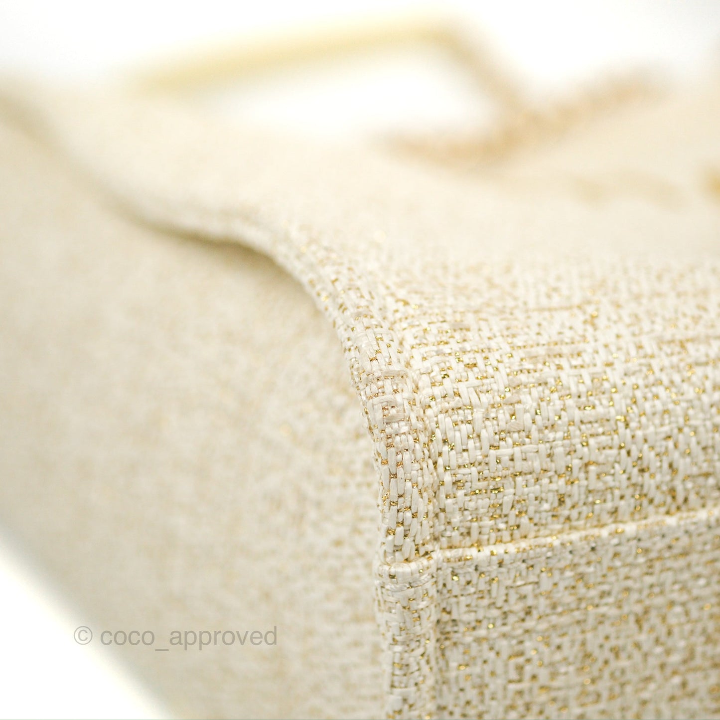 Chanel Medium Deauville Tote Ivory Gold