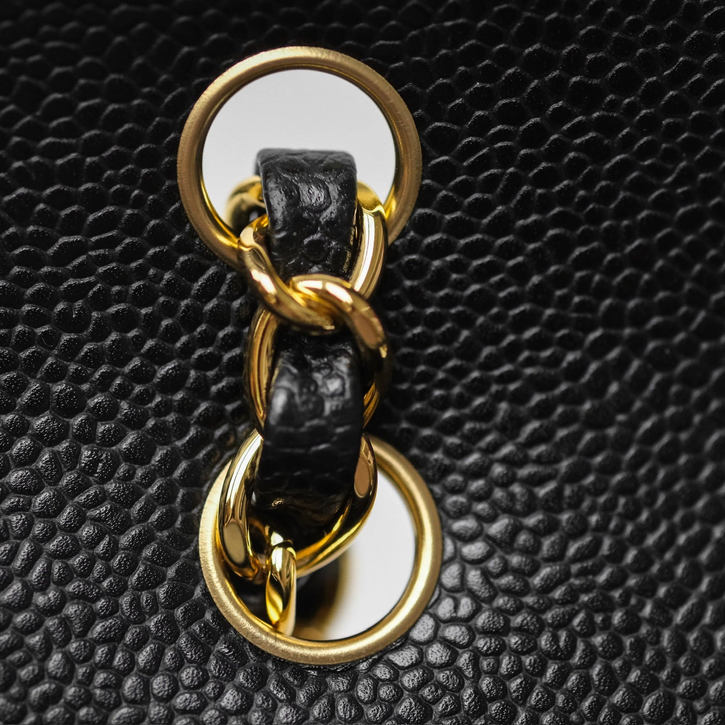Chanel Small Classic Flap Quilted Black Caviar Gold Hardware