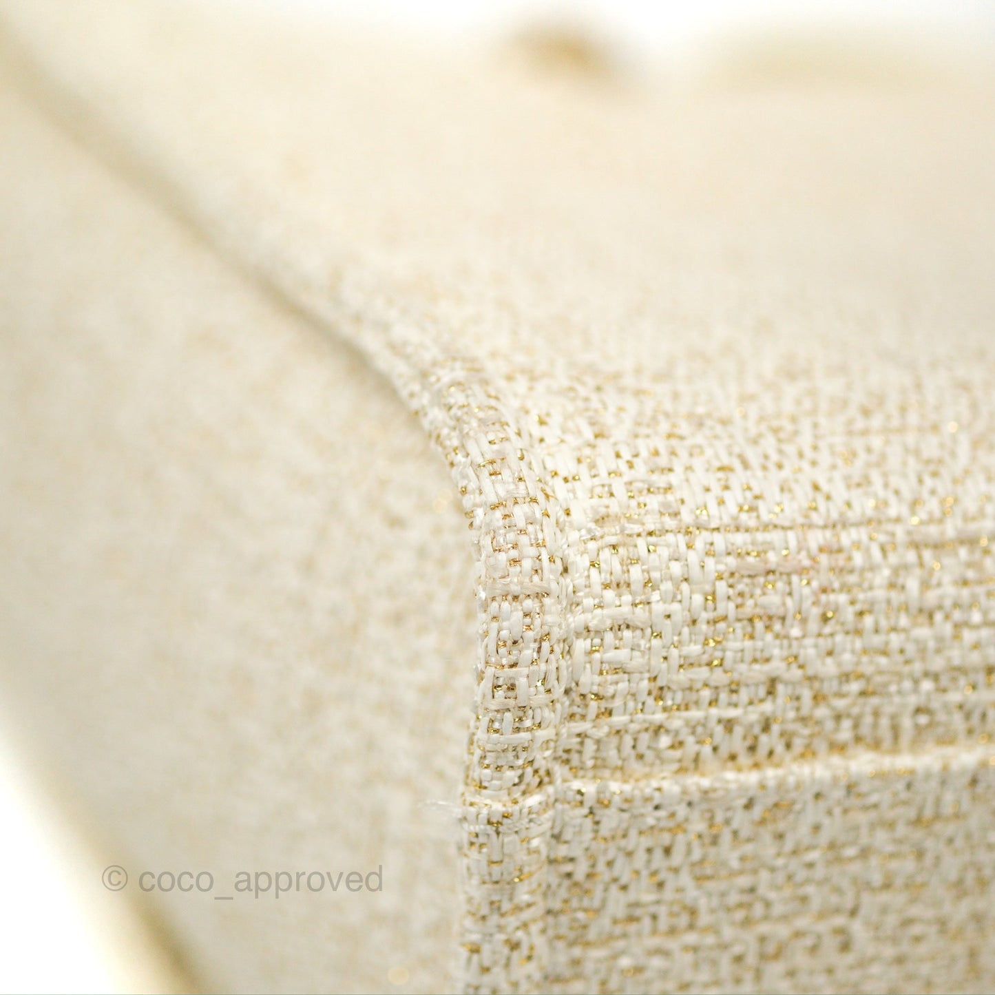 Chanel Medium Deauville Tote Ivory Gold