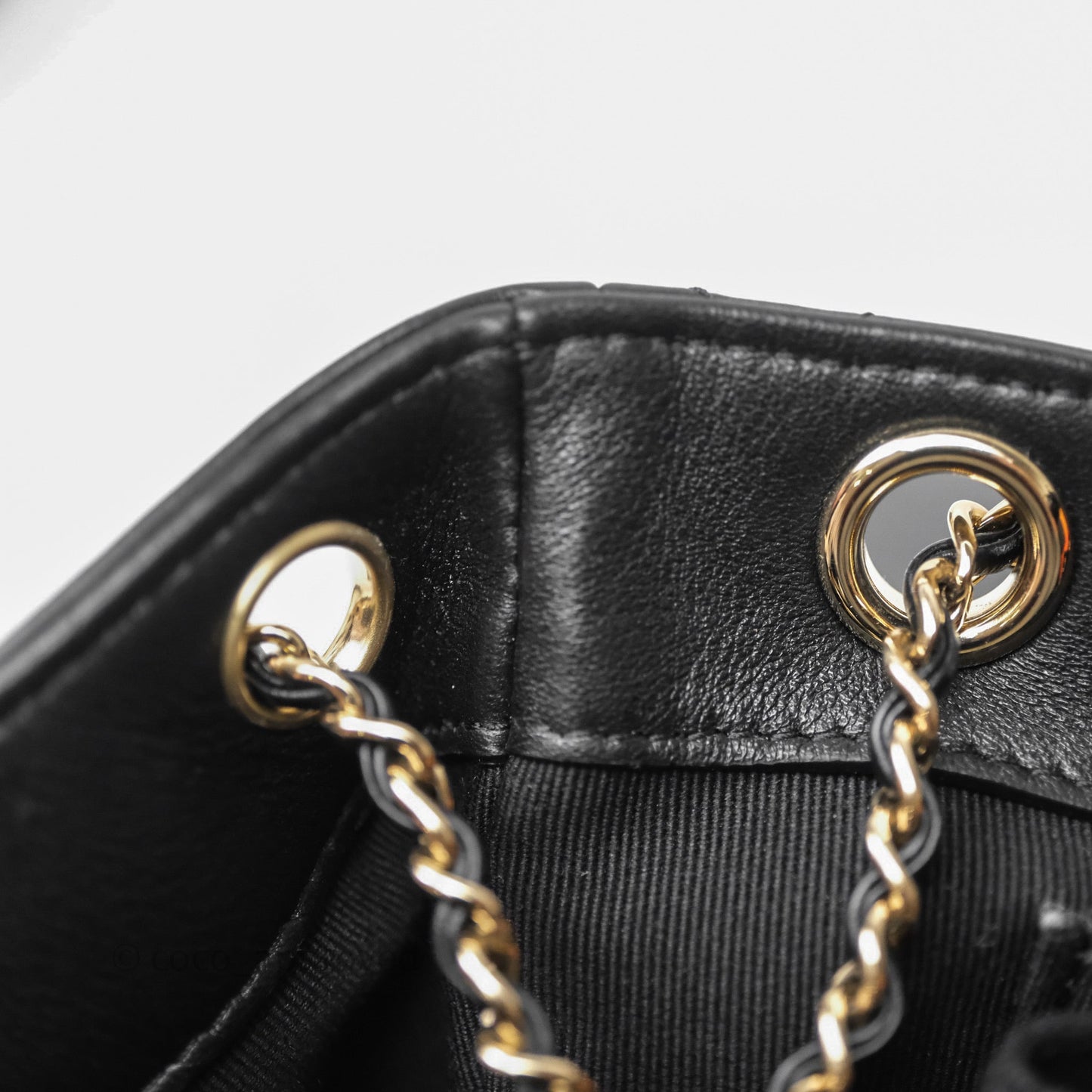 Chanel Quilted Large Duma Drawstring Backpack Black Calfskin