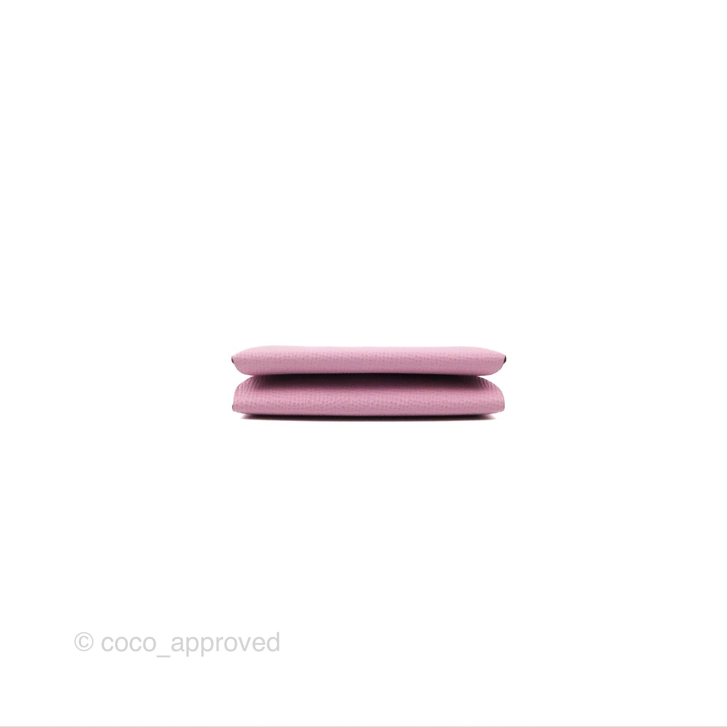 Hermès Calvi Duo Card Case Mauve Sylvester Epsom Palladium Hardware