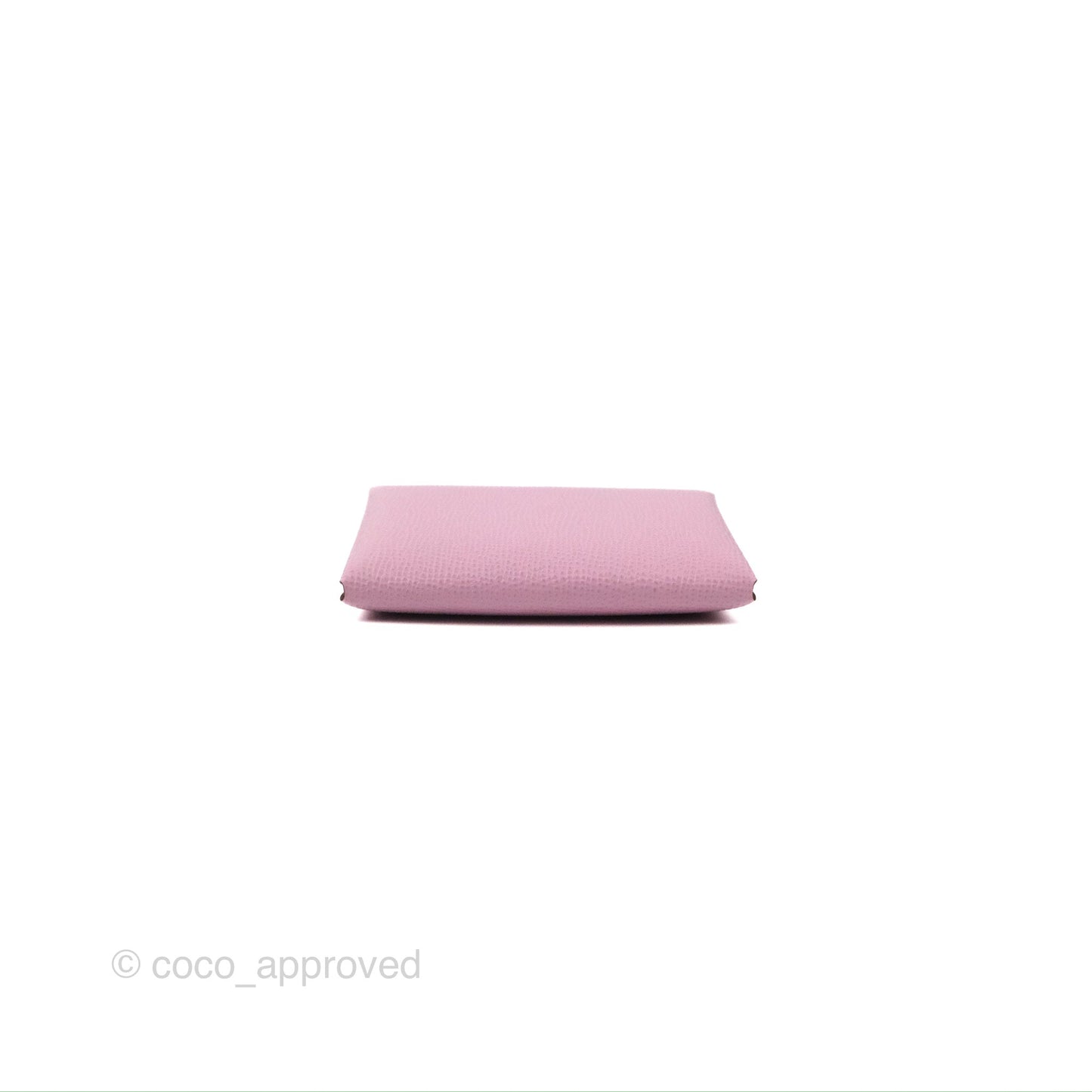 Hermès Calvi Duo Card Case Mauve Sylvester Epsom Palladium Hardware
