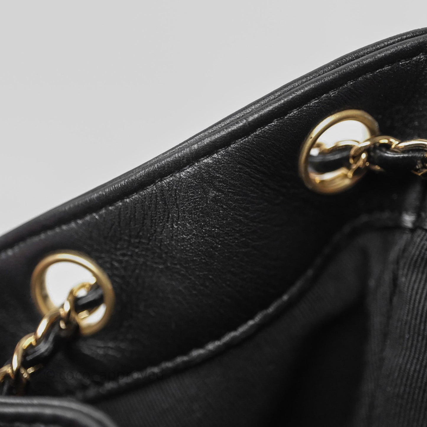 Chanel Quilted Large Duma Drawstring Backpack Black Calfskin