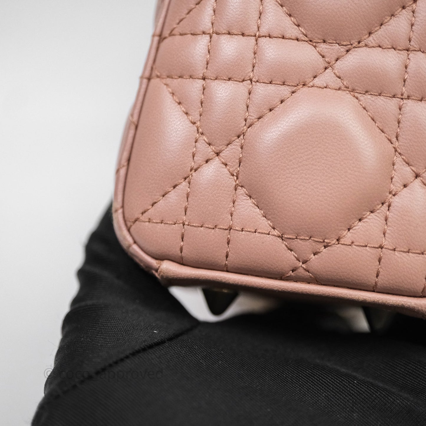 Christian Dior Small Lady Dior Blush Lambskin Gold Hardware