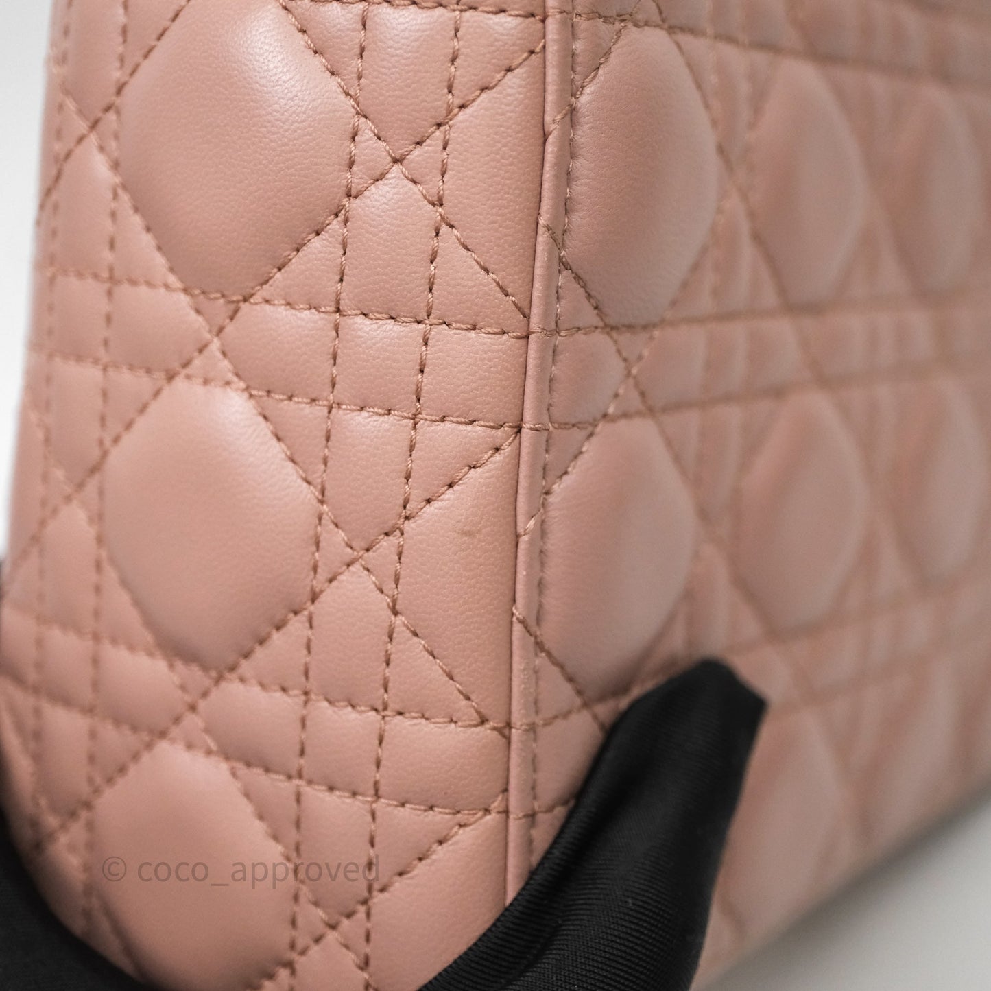 Christian Dior Small Lady Dior Blush Lambskin Gold Hardware