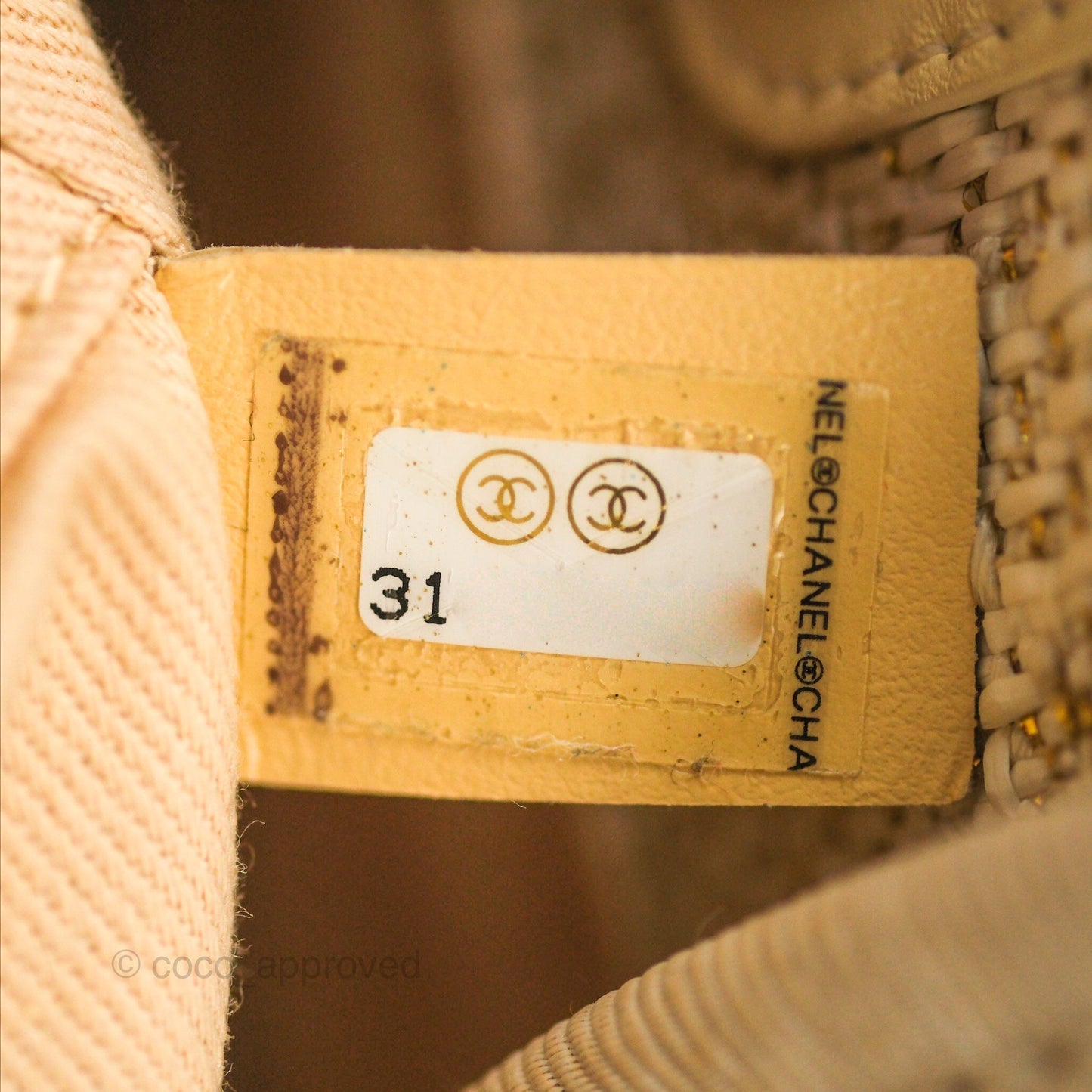 Chanel Medium Deauville Tote Ivory Gold