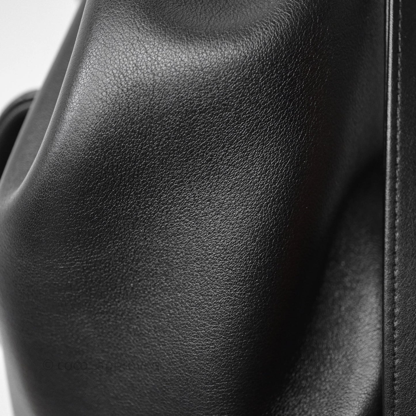 Chanel Quilted Large Duma Drawstring Backpack Black Calfskin
