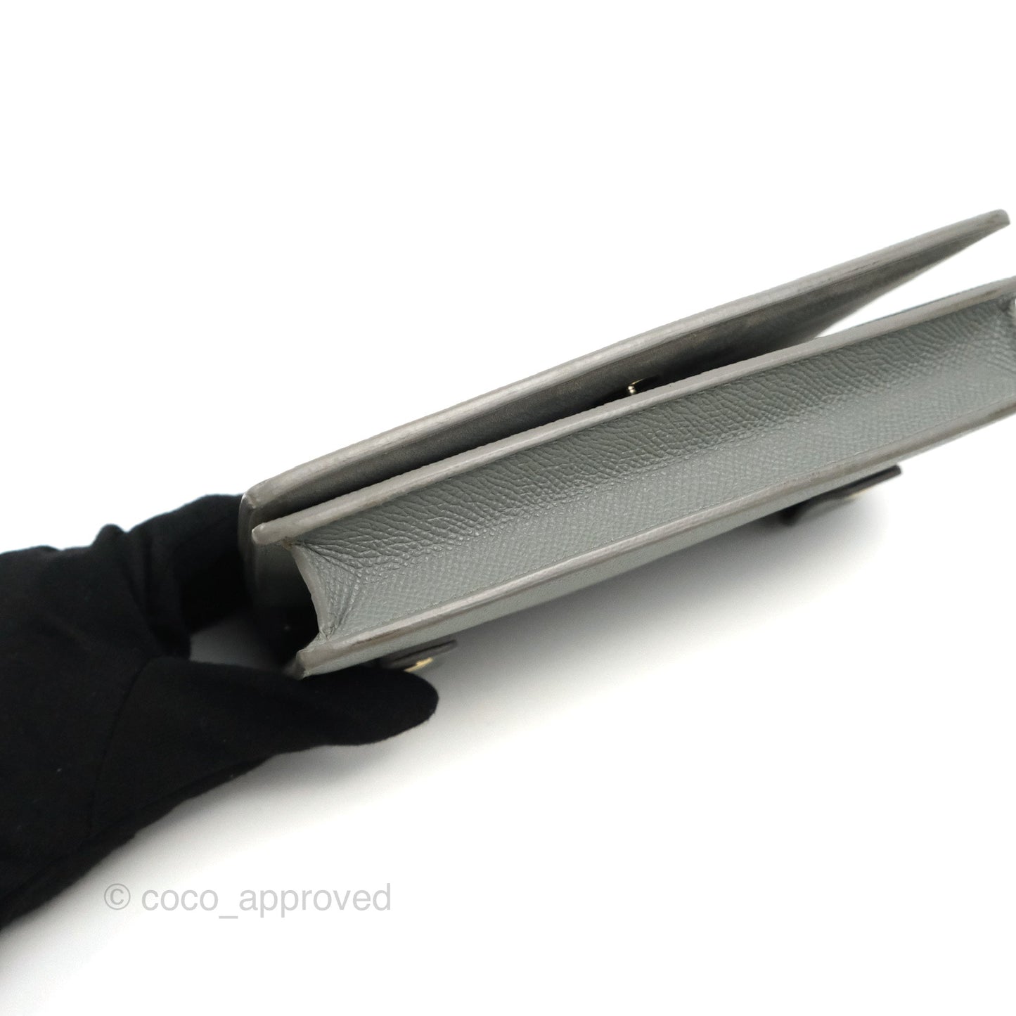 Dior 2-in-1 30 Montaigne Pouch Grey Grained Calfskin