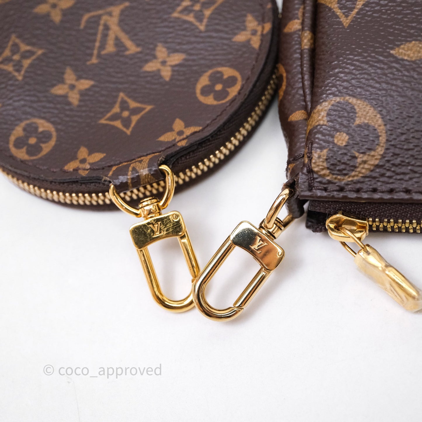 Louis Vuitton Multi Pochette Accessories Khaki Monogram Canvas