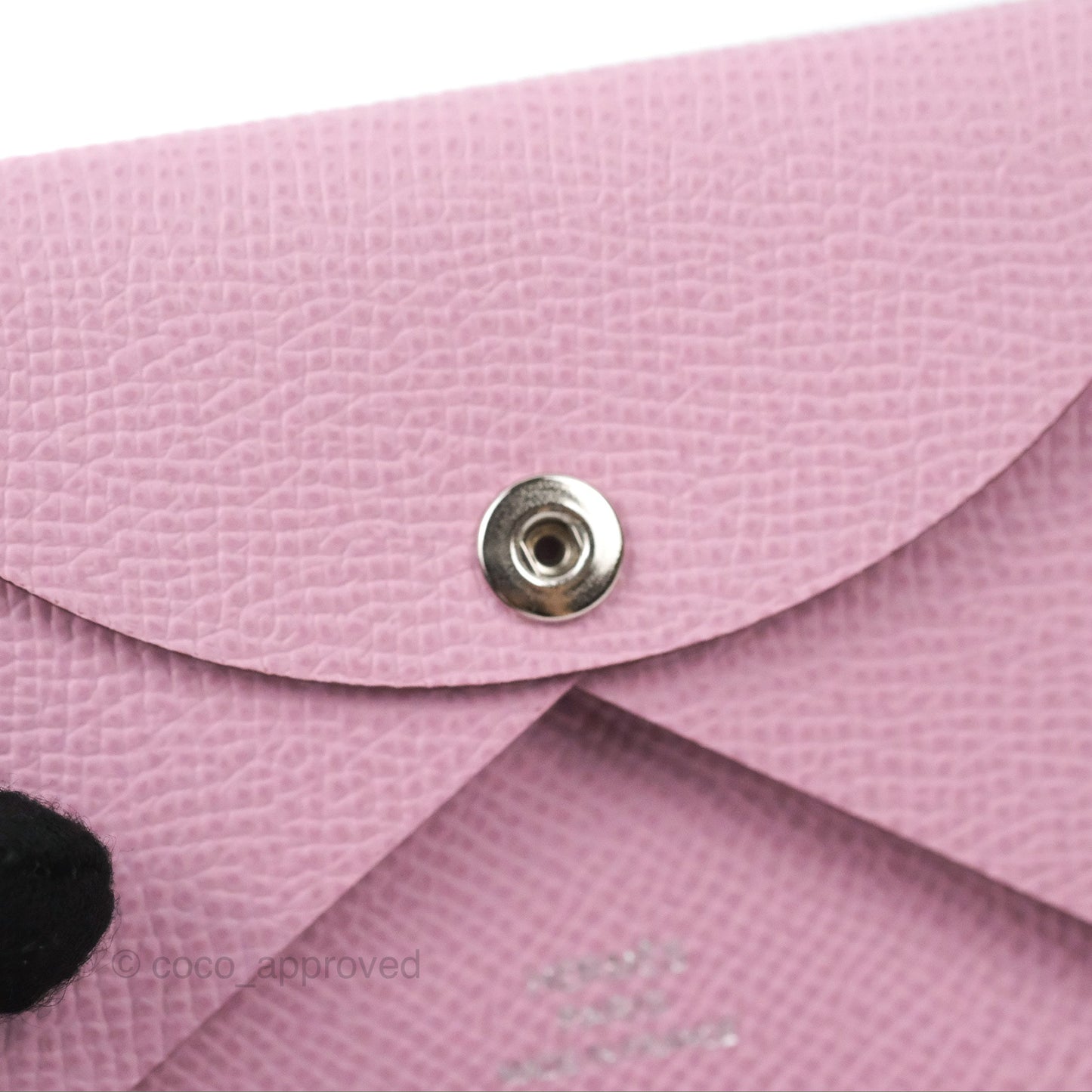 Hermès Calvi Duo Card Case Mauve Sylvester Epsom Palladium Hardware