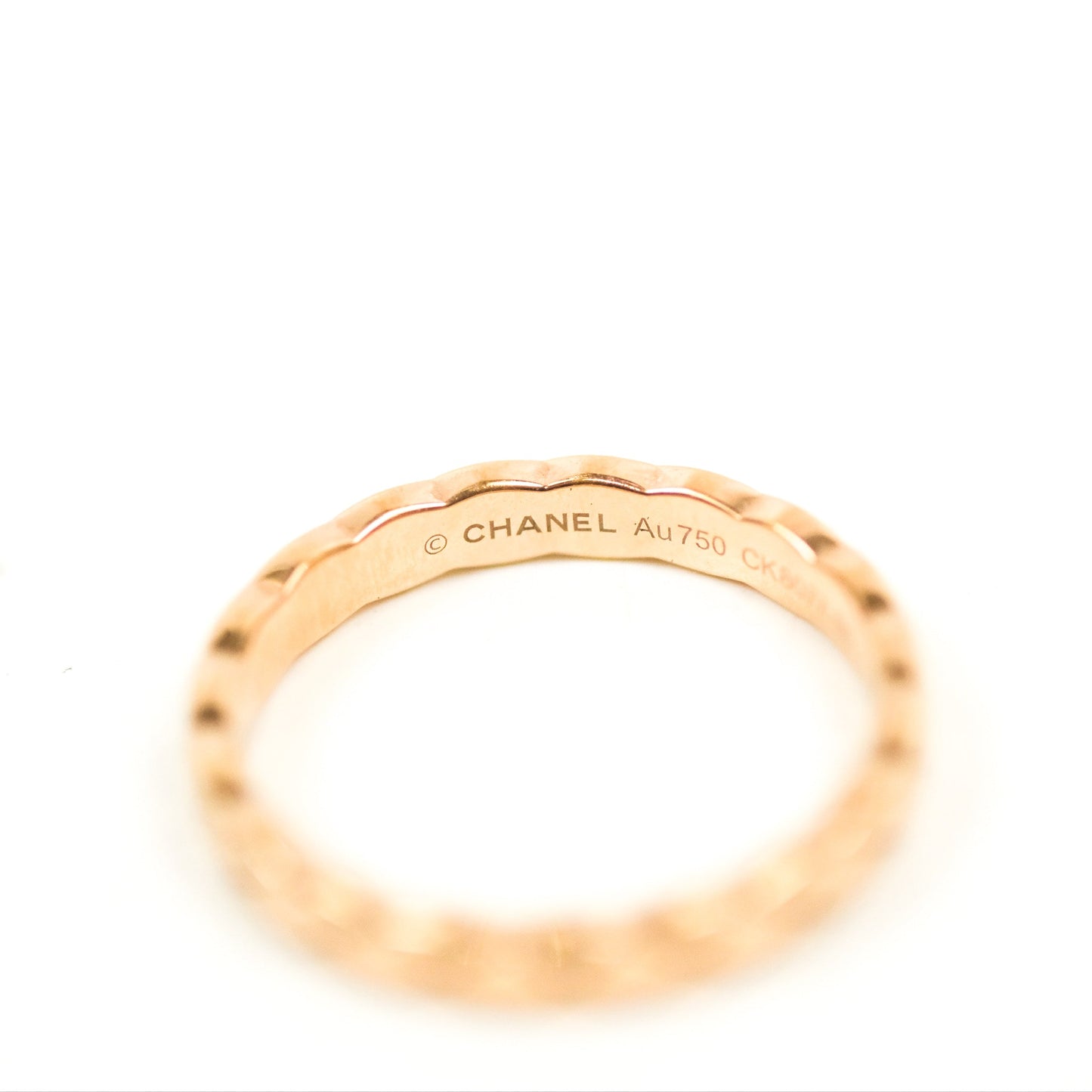 Chanel Coco Crush Ring 18K Beige Gold Size 55