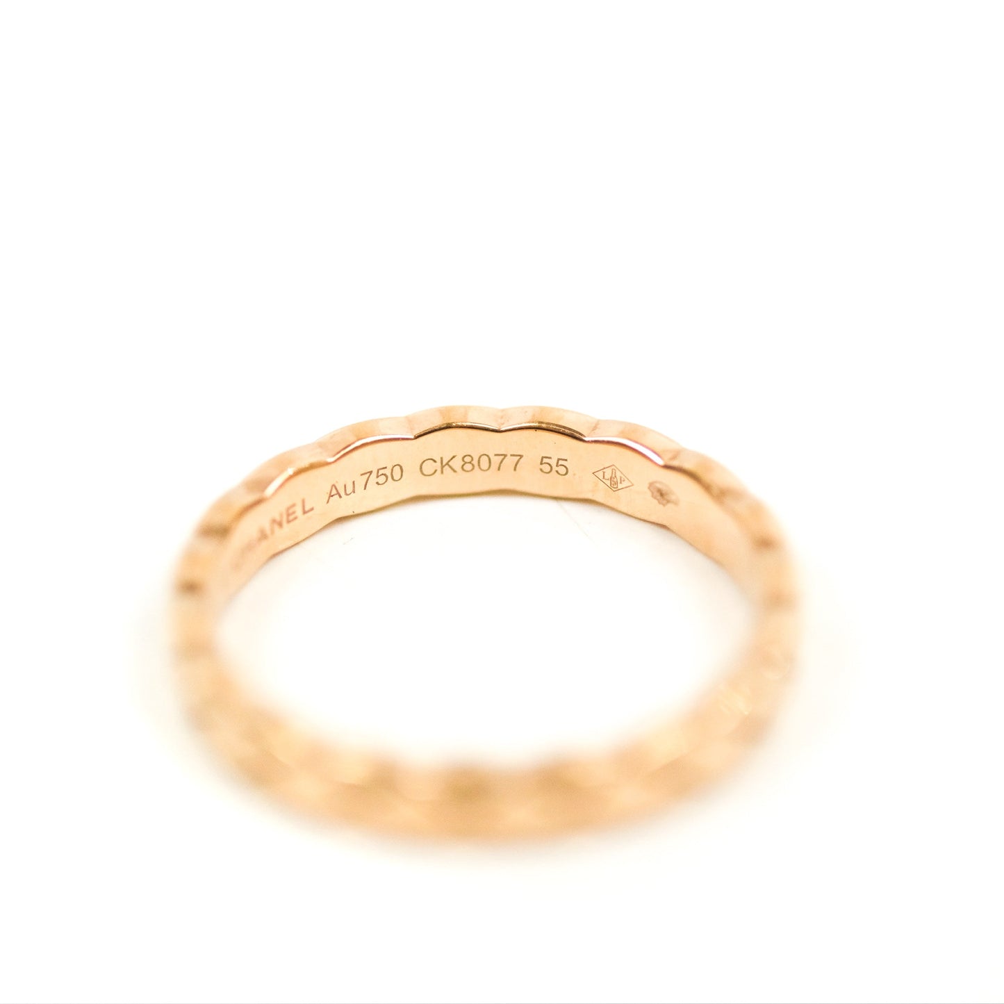 Chanel Coco Crush Ring 18K Beige Gold Size 55