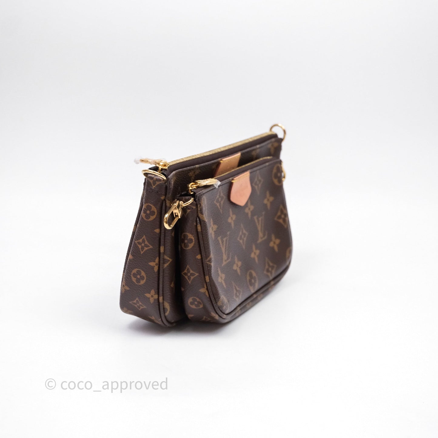 Louis Vuitton Multi Pochette Accessories Khaki Monogram Canvas