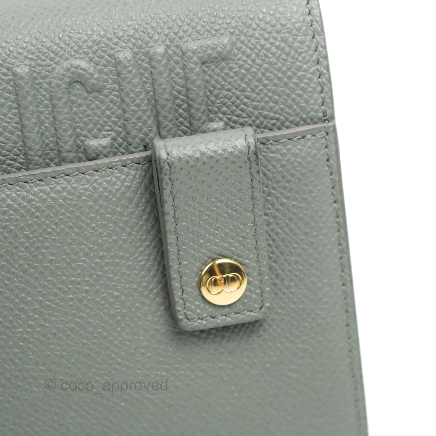 Dior 2-in-1 30 Montaigne Pouch Grey Grained Calfskin