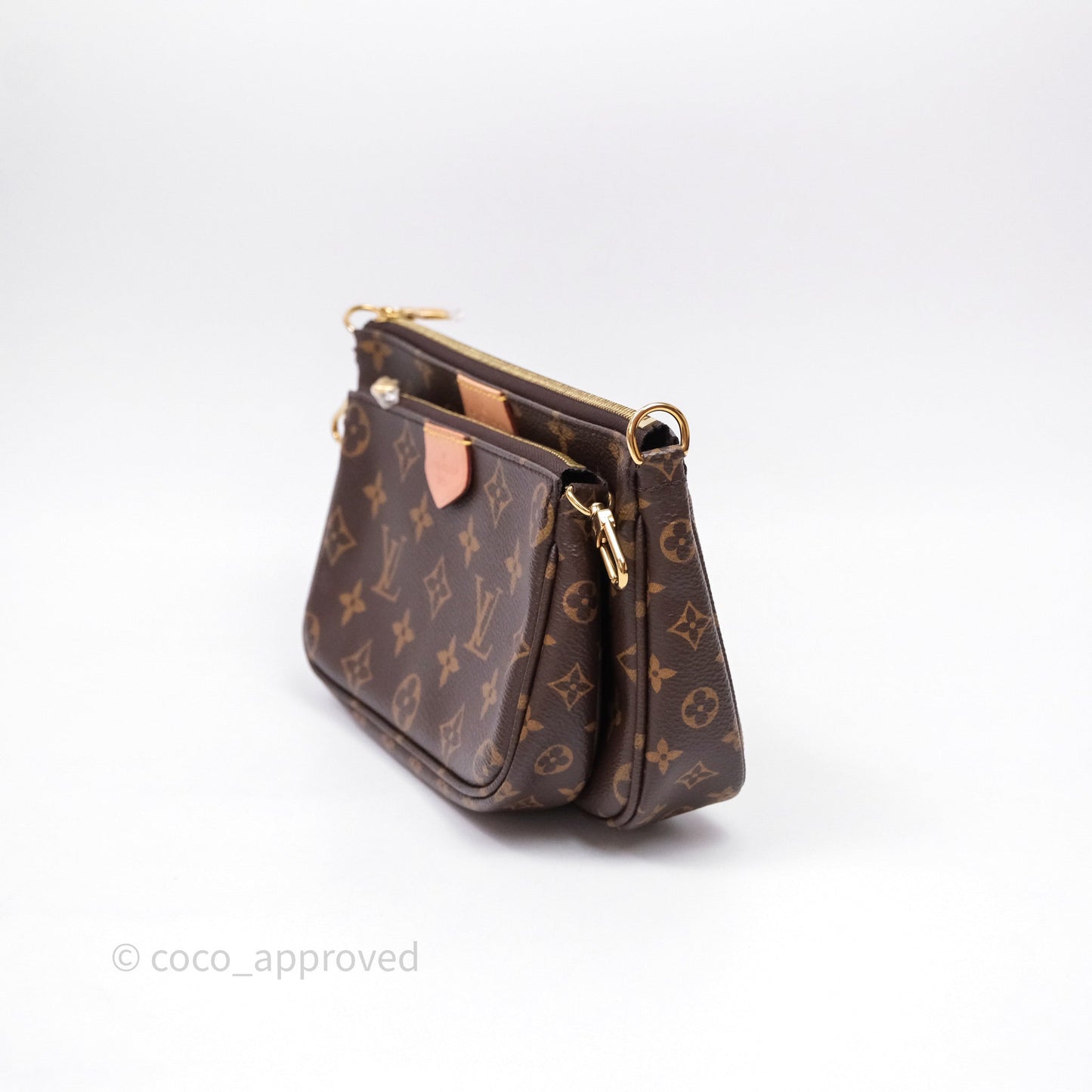 Louis Vuitton Multi Pochette Accessories Khaki Monogram Canvas