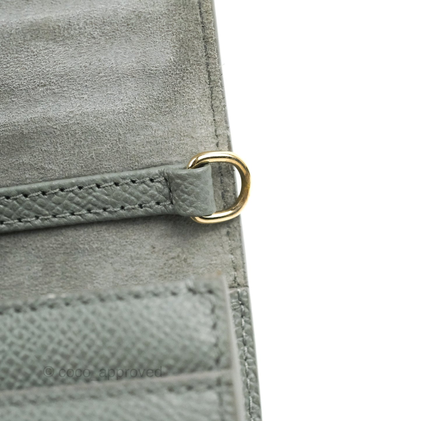 Dior 2-in-1 30 Montaigne Pouch Grey Grained Calfskin